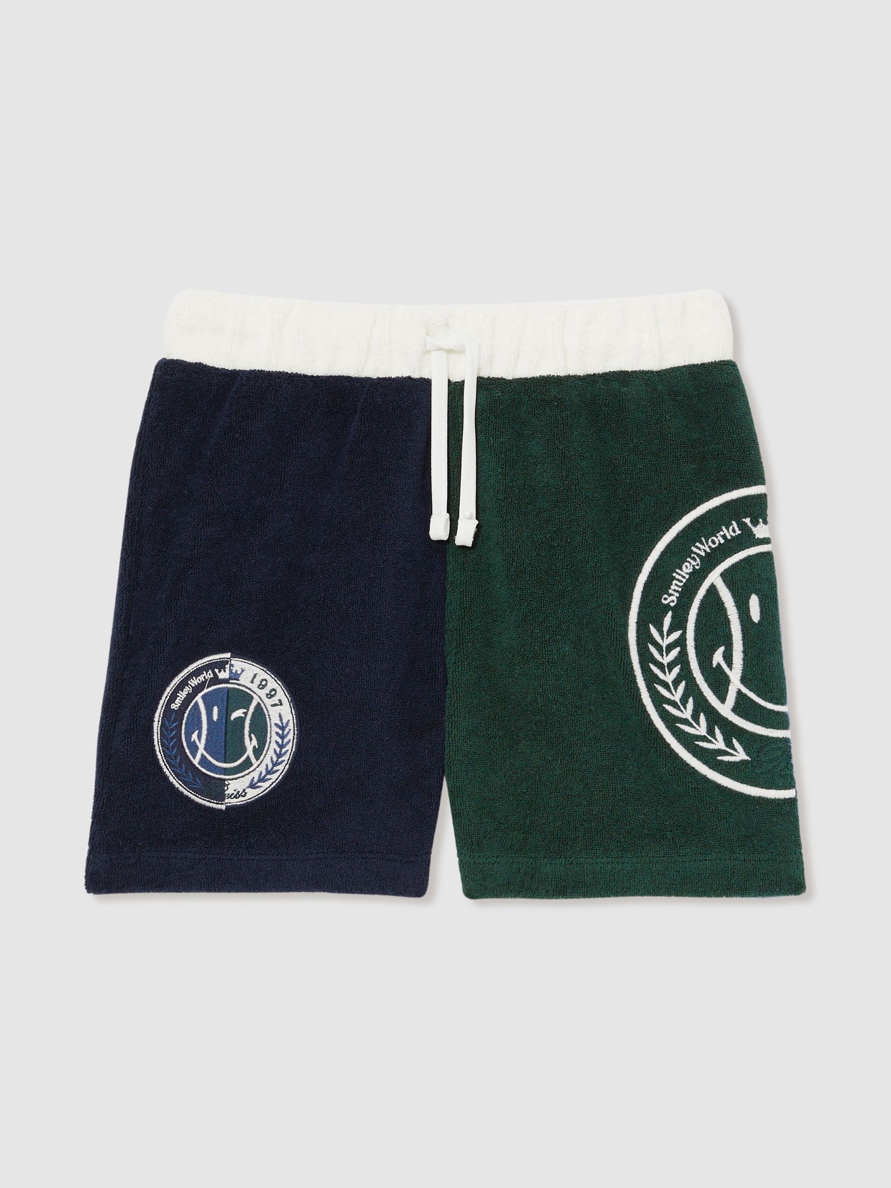 3-9 yrs SmileyWorld | Reiss Towelling Shorts in Blue