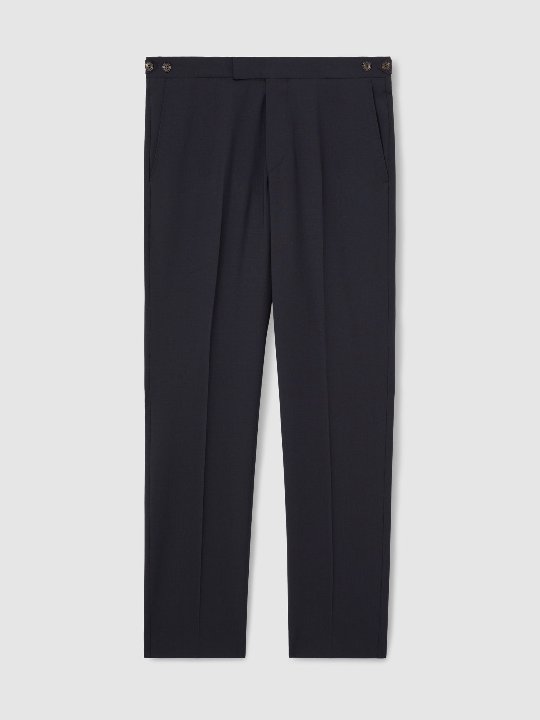 Slim-Fit Wool-Blend Suit Trousers in Navy