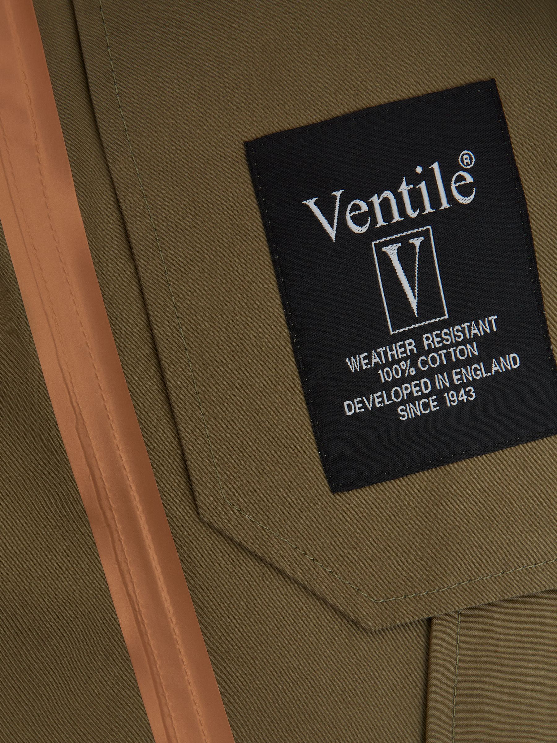 Private White Mid-Length Trench Coat in Sage