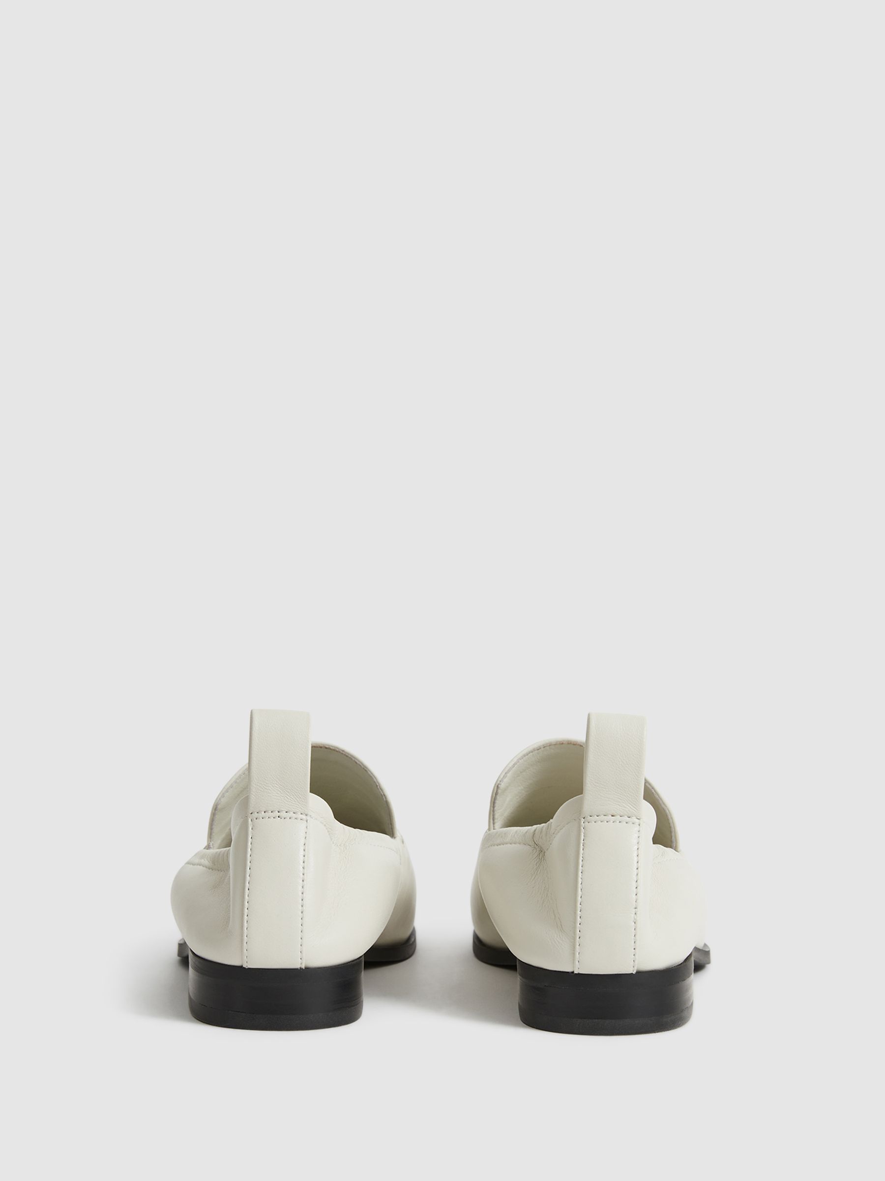 Leather Loafers in Off White