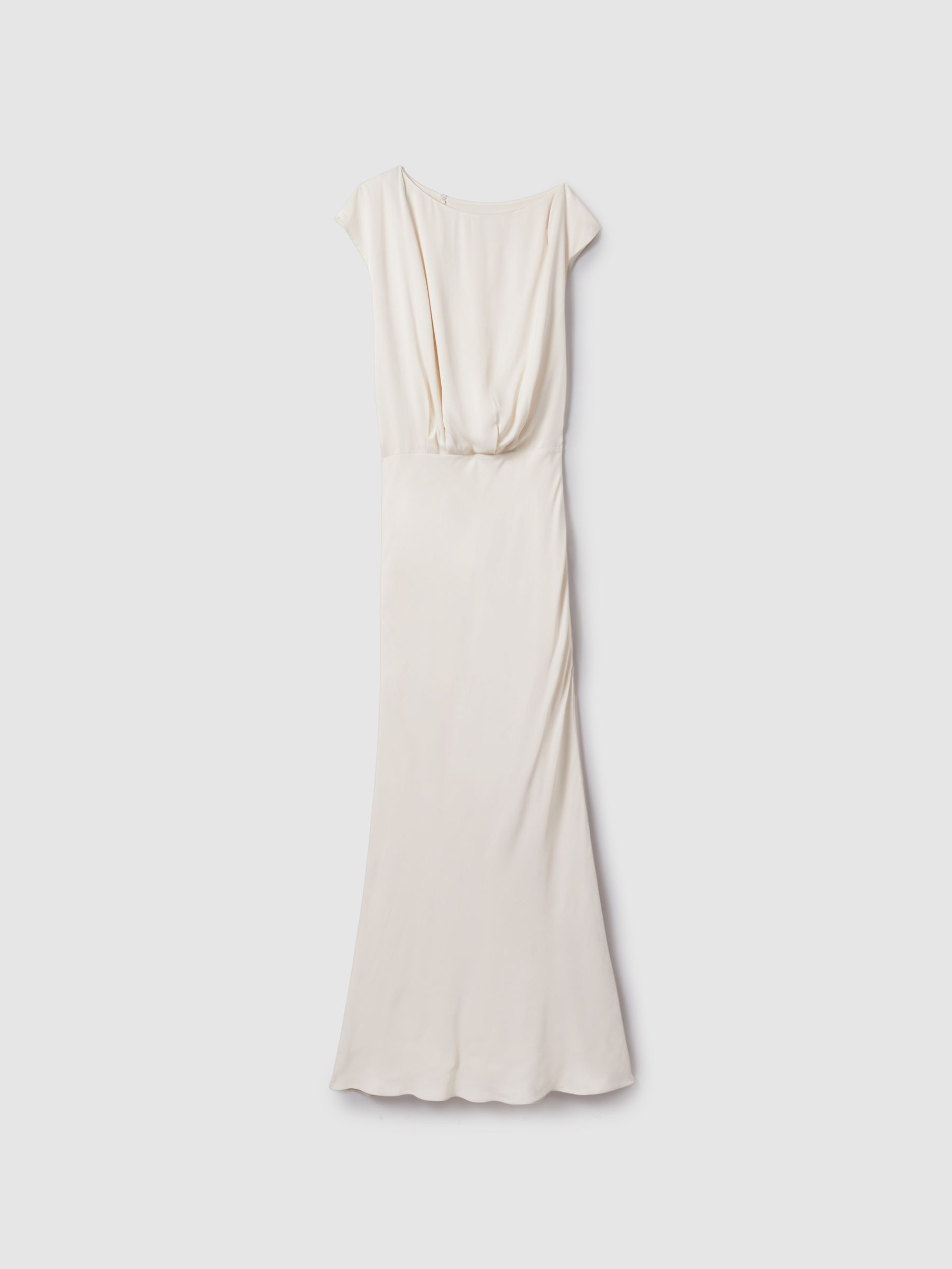 Draped Maxi Dress in Ivory