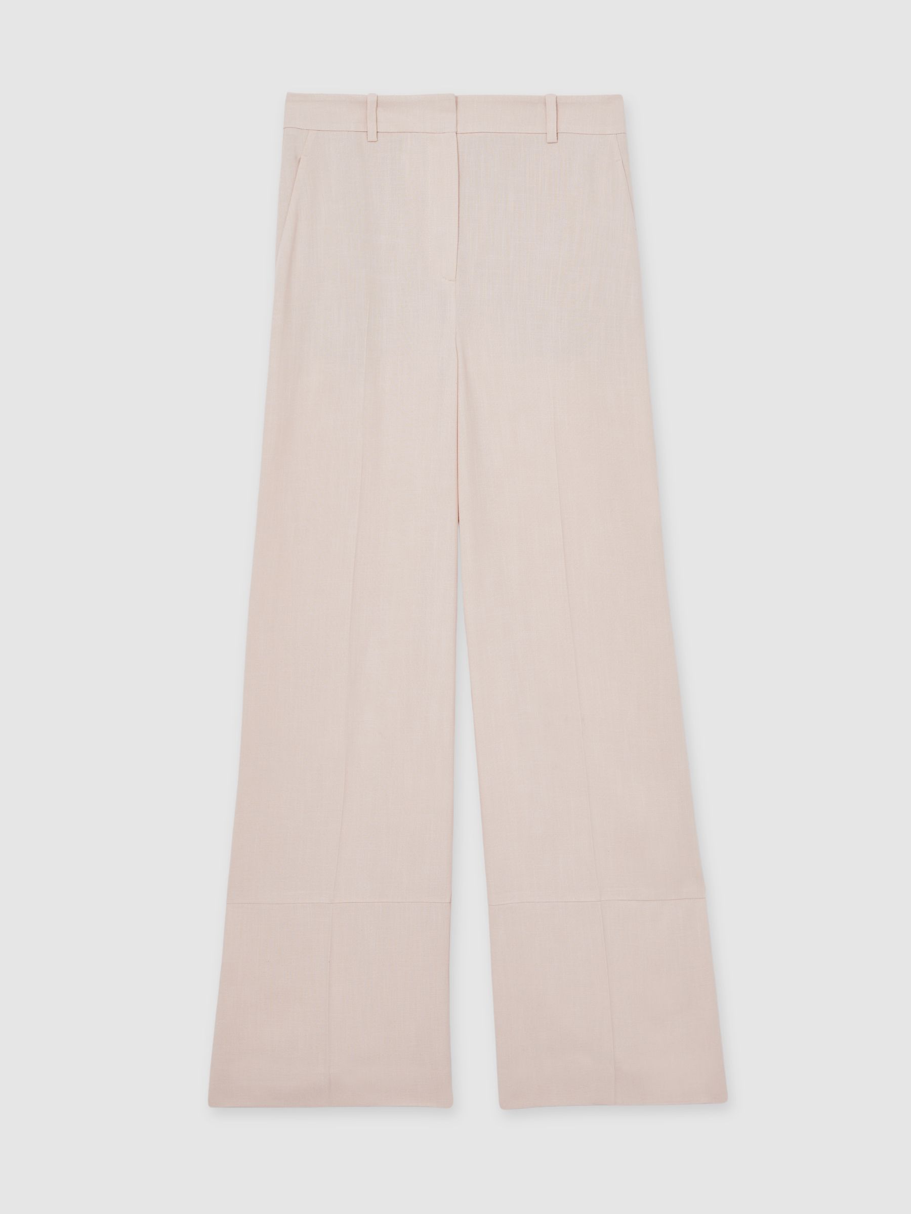 Petite Wide-Leg Suit Trousers in Pink
