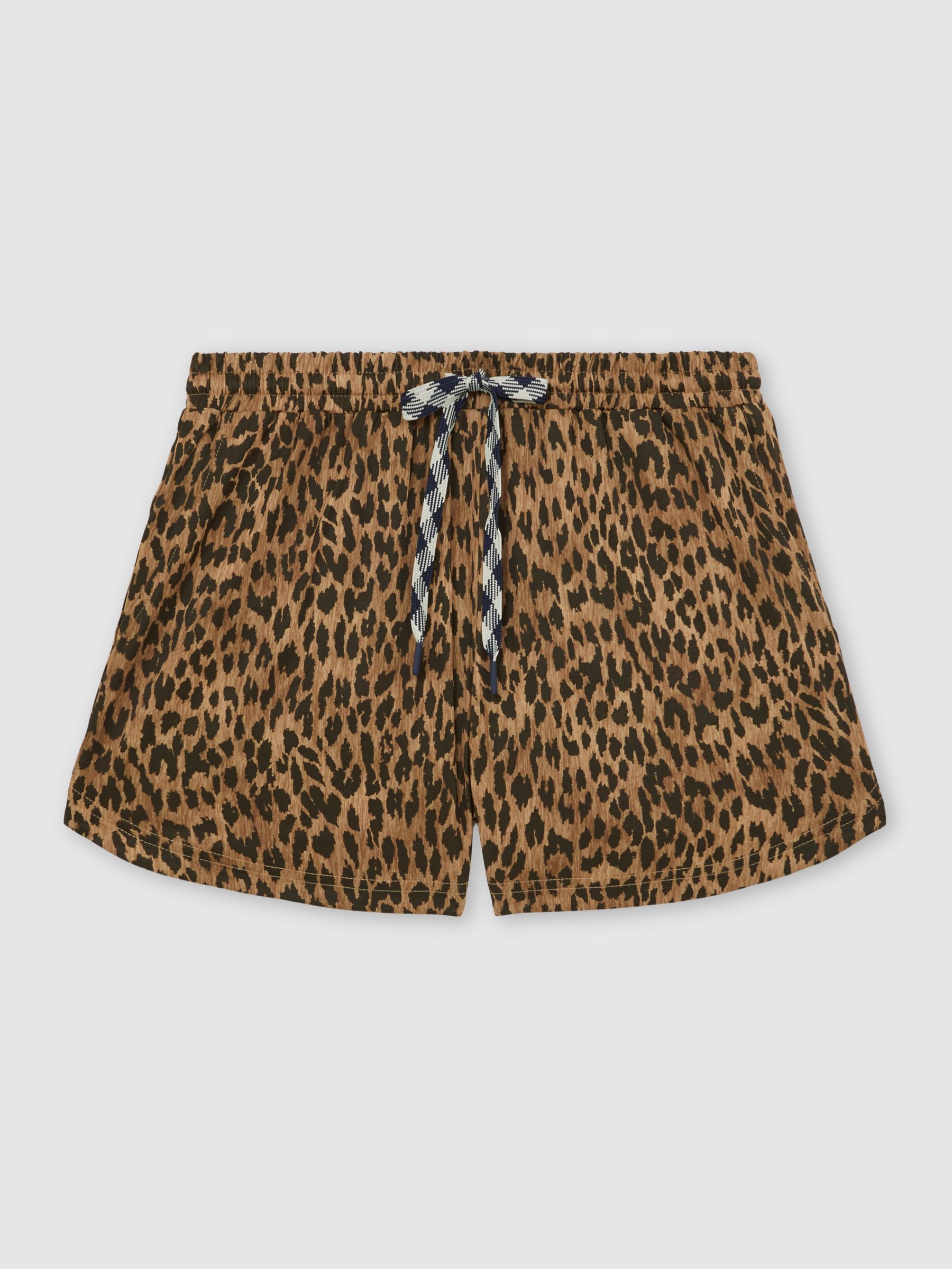 Shorts in Brown Print