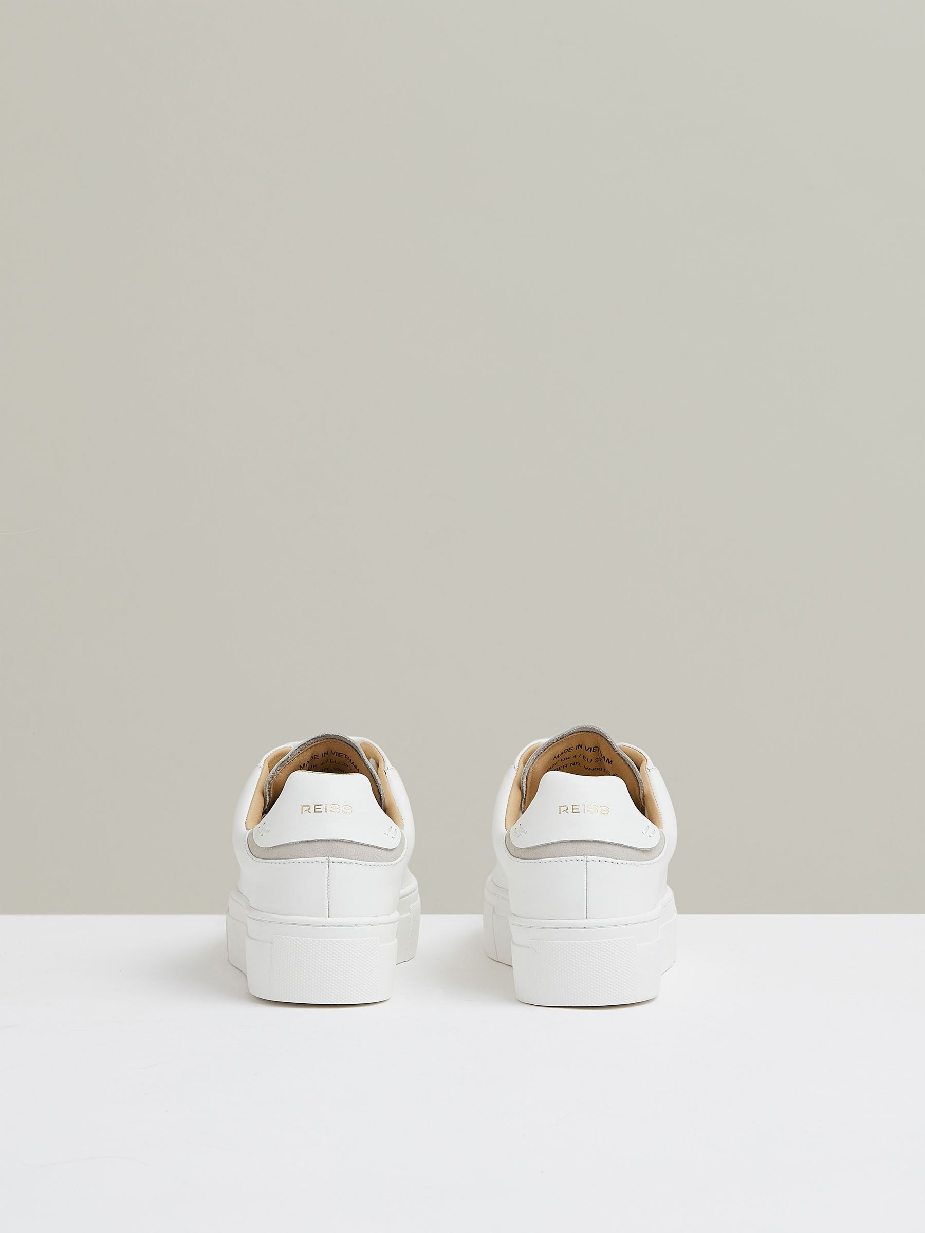 Leather Low-Top Trainers in White