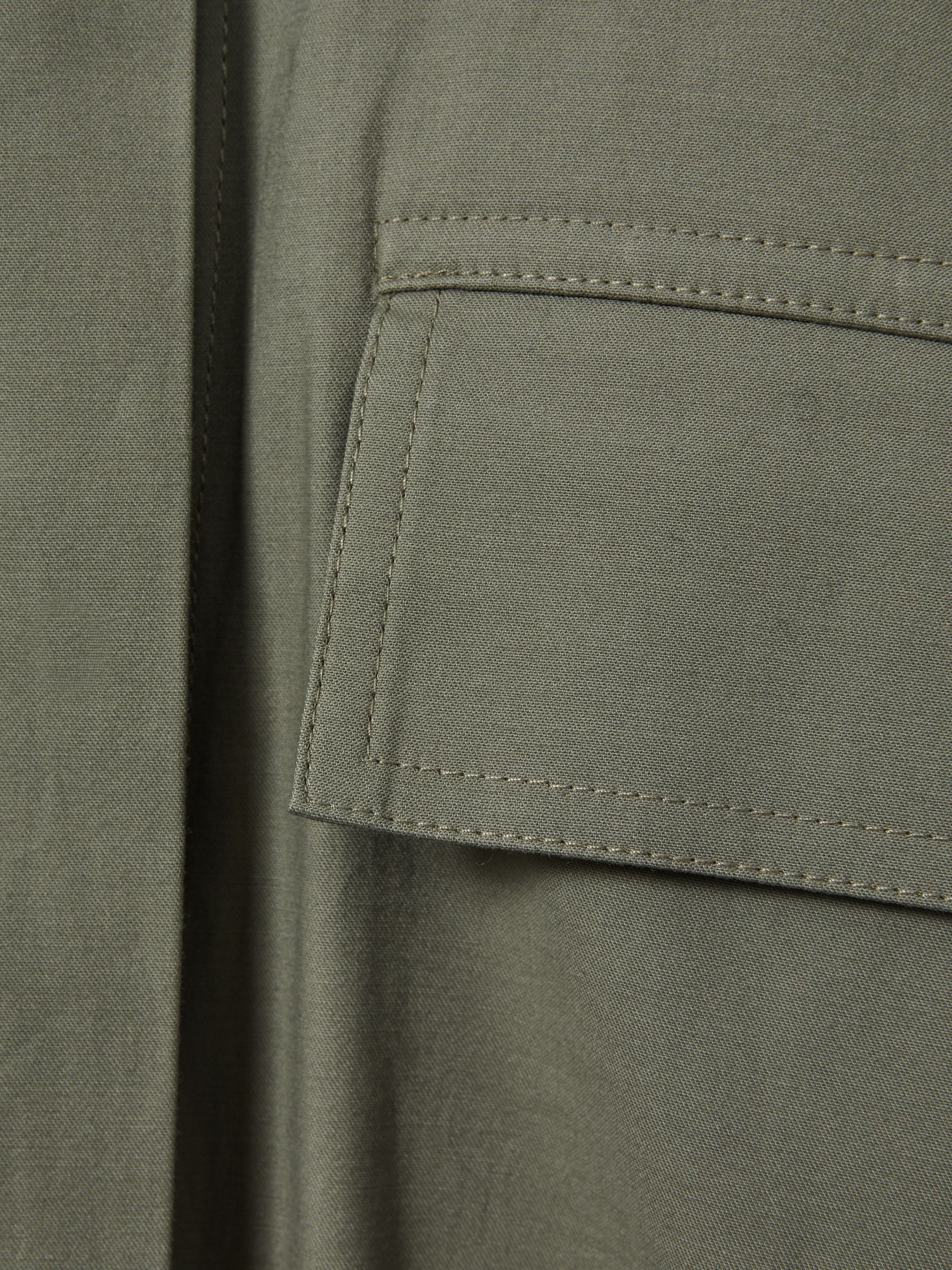 Pleated Belted Mini Dress in Khaki