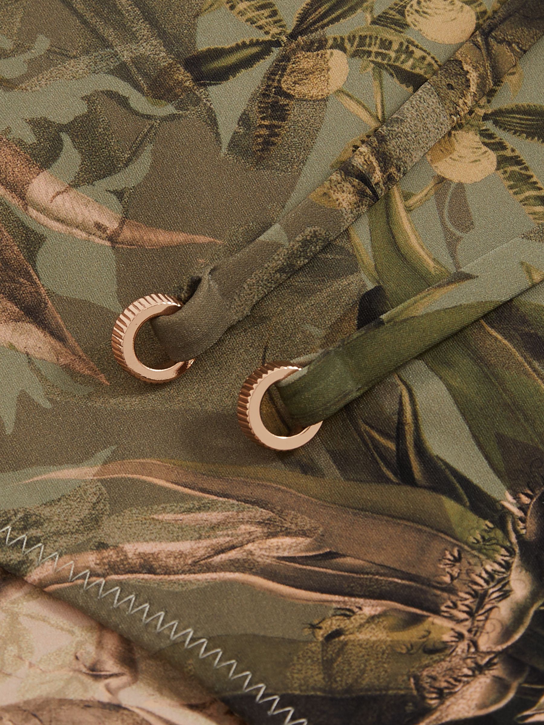 Reiss | NYBG Floral Tie Bikini Bottoms in Khaki