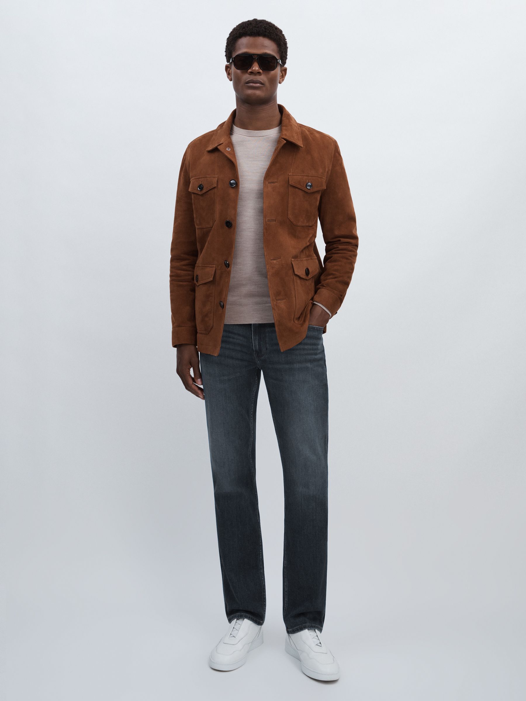 Paige Straight-Leg Jeans in Levine