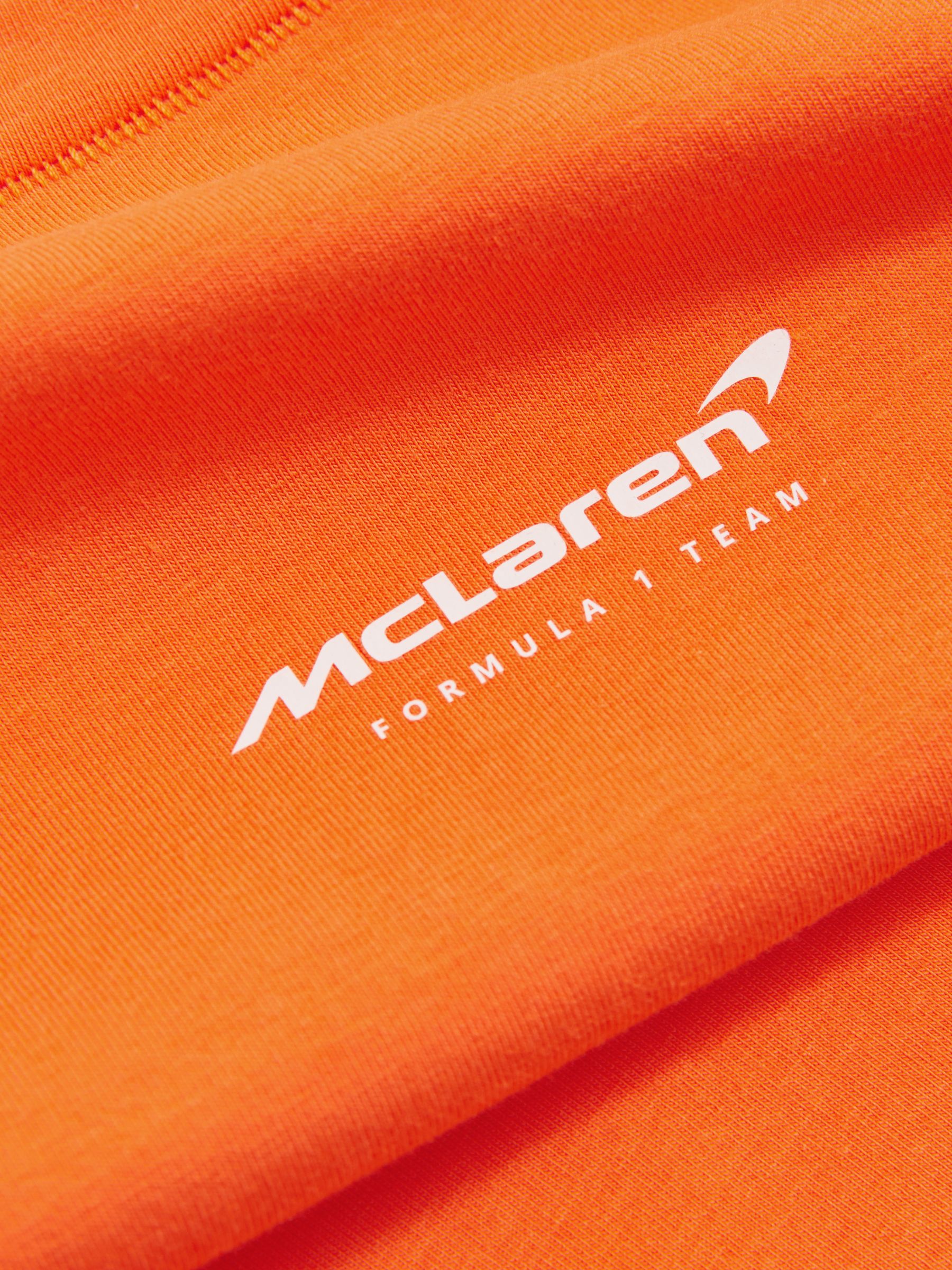 McLaren F1 Team Cropped Logo T-Shirt in Papaya Orange