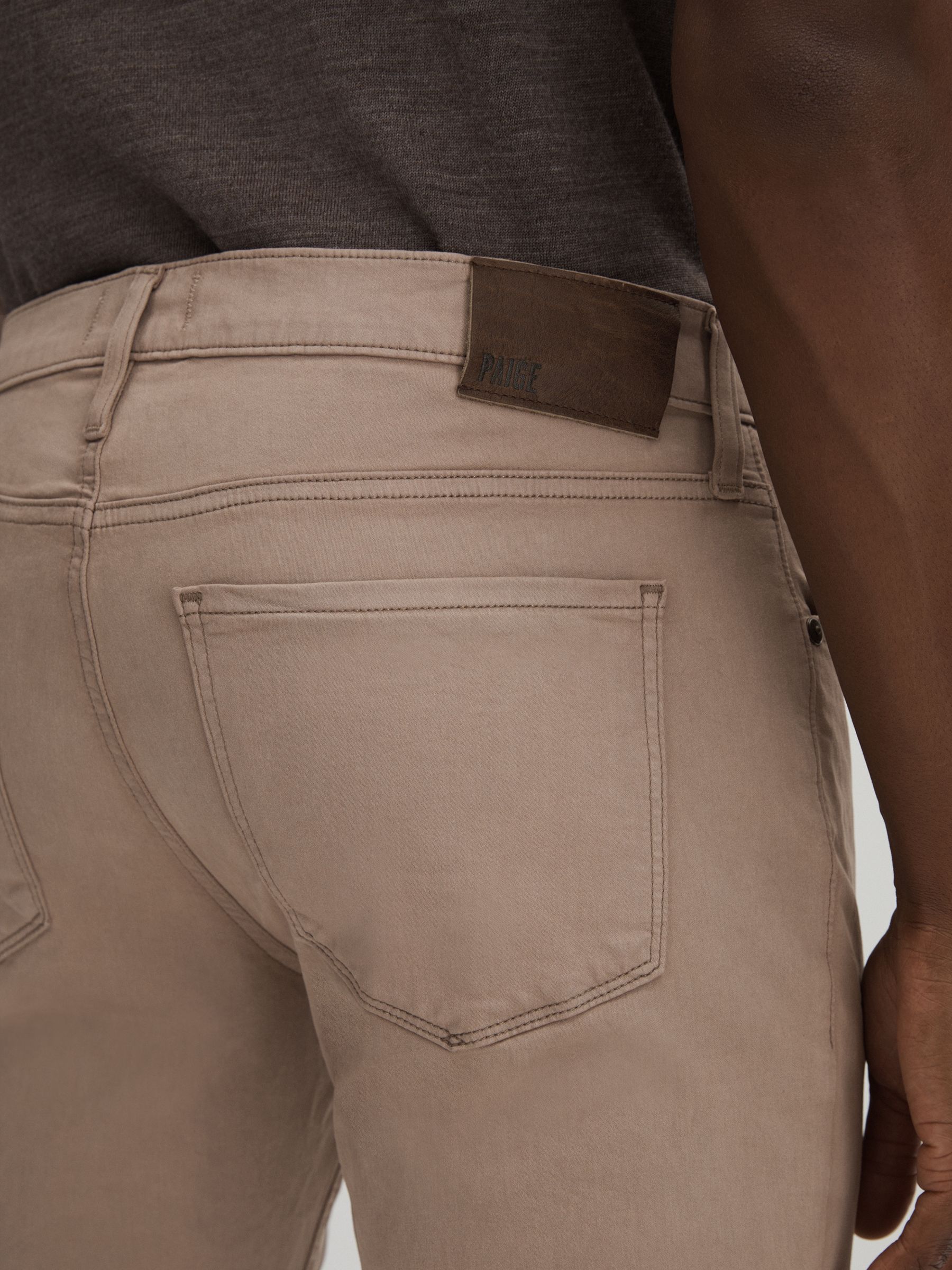 Paige Straight Leg Jeans in Cocoa