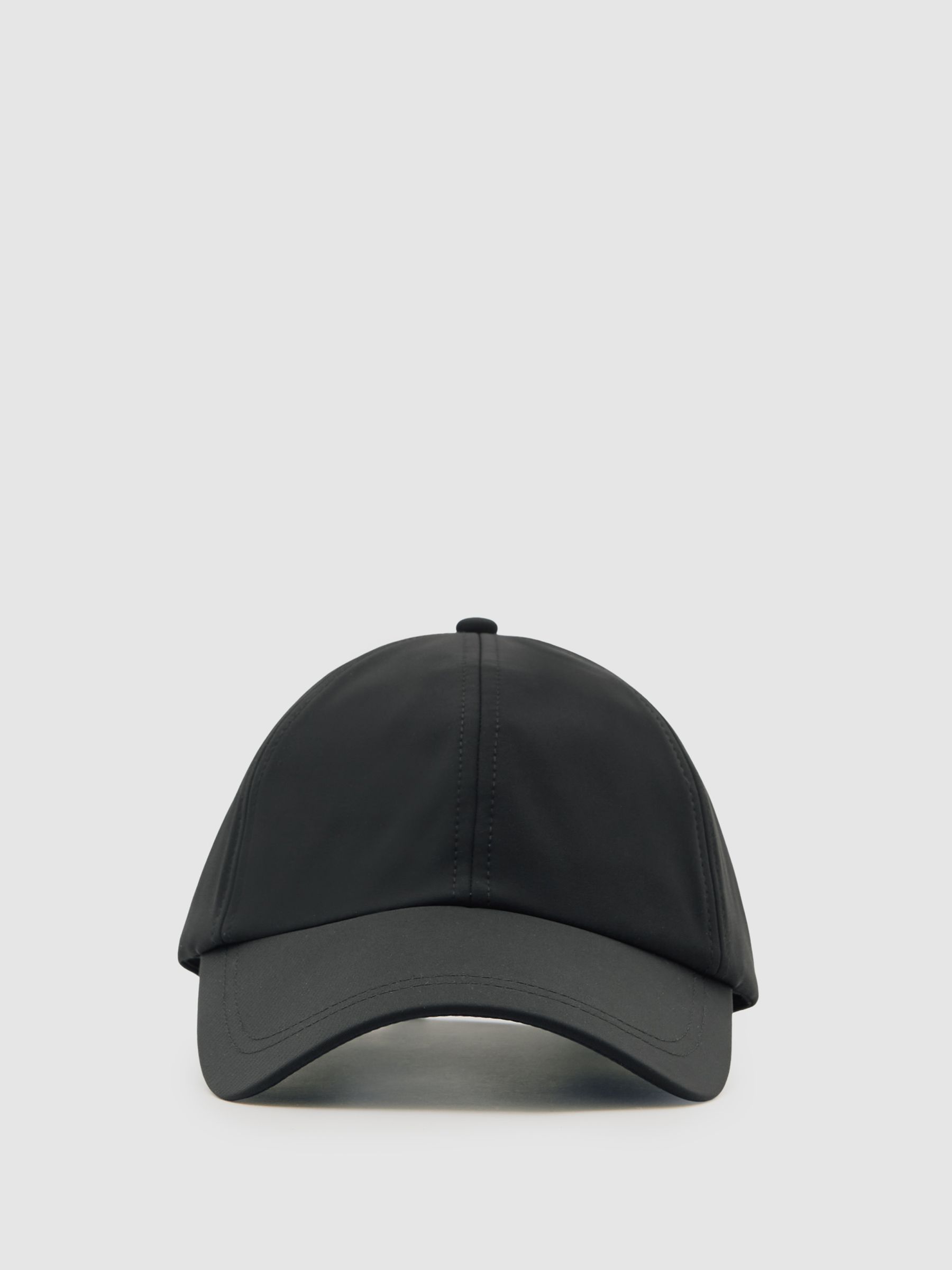 Embroidered Logo Tech Baseball Cap in Black
