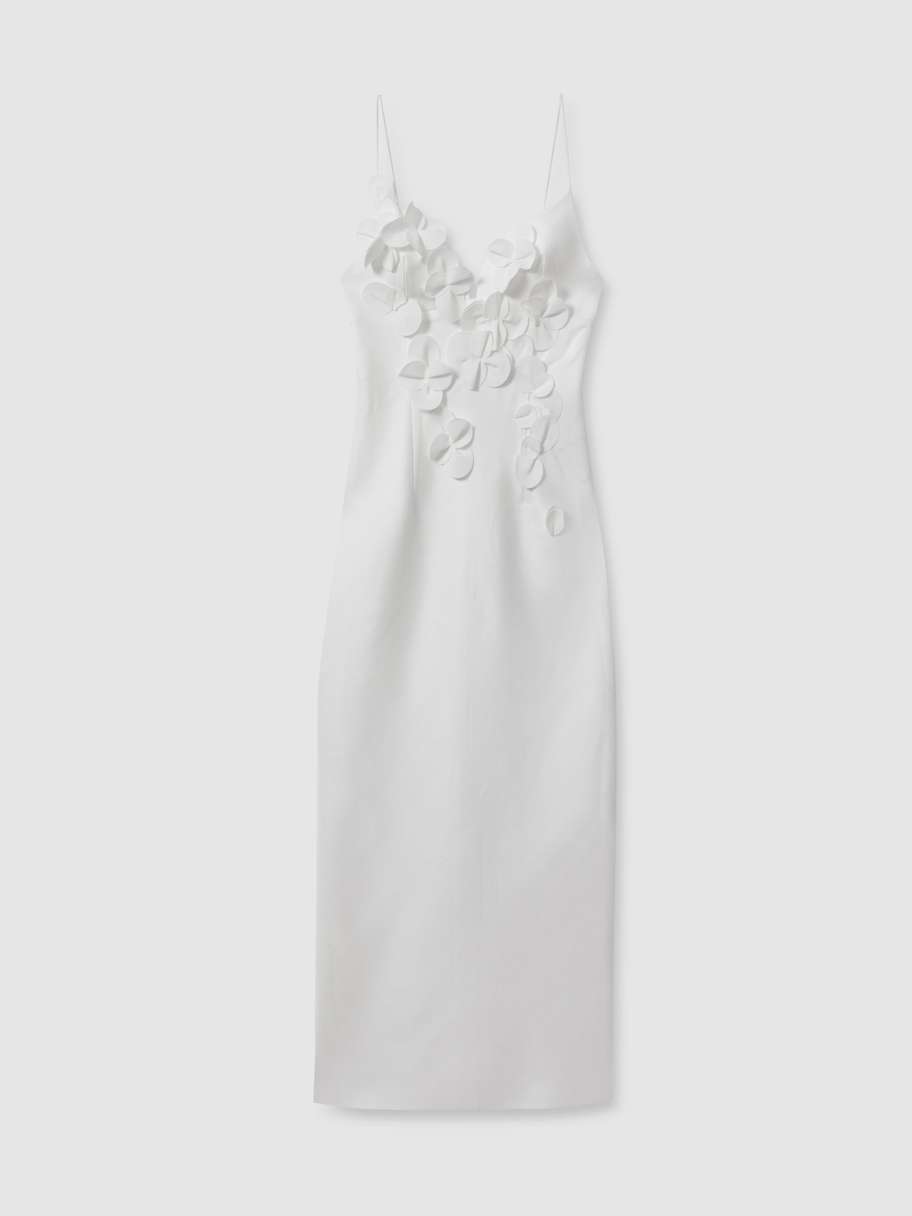 Acler Ruffle Midi Dress in Ivory