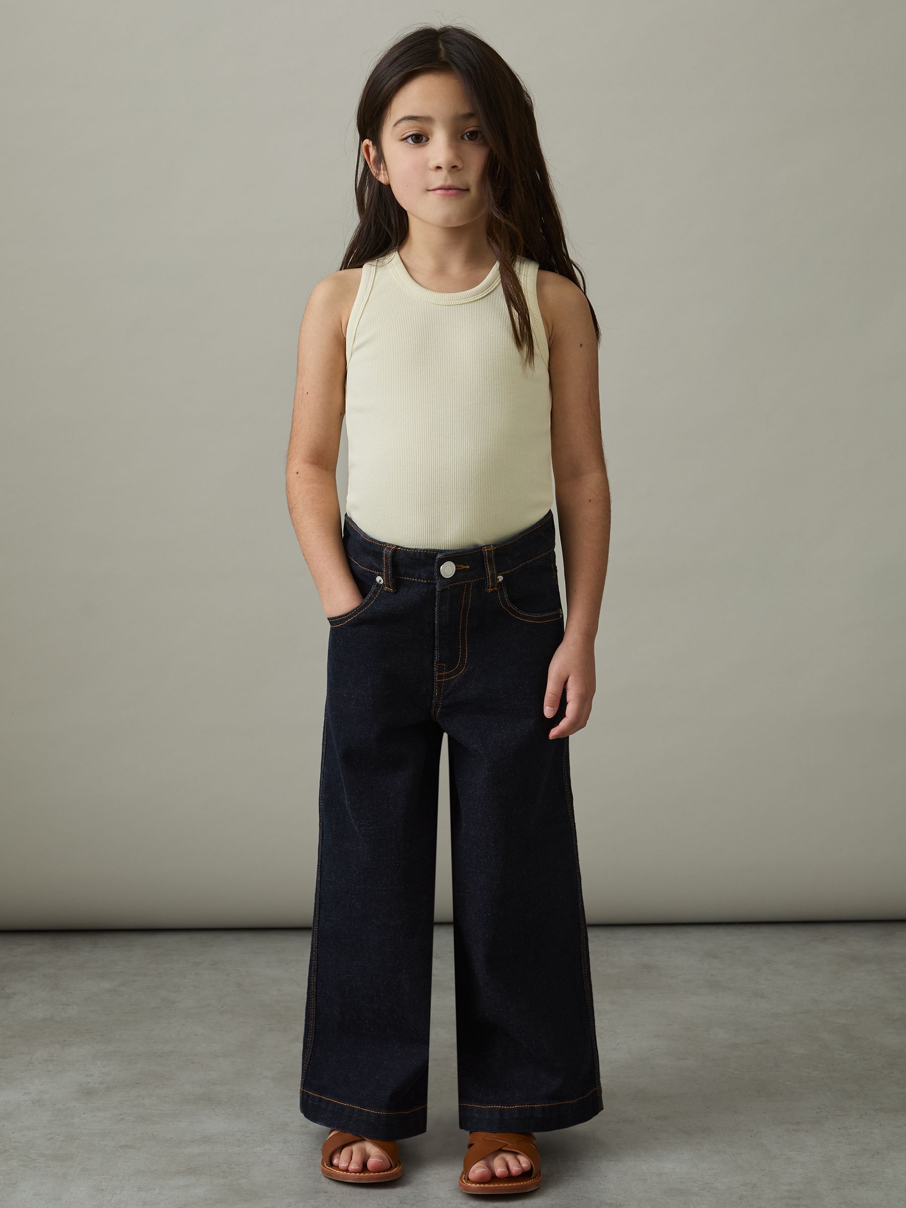 13-14 yrs Wide-Leg Jeans in Indigo