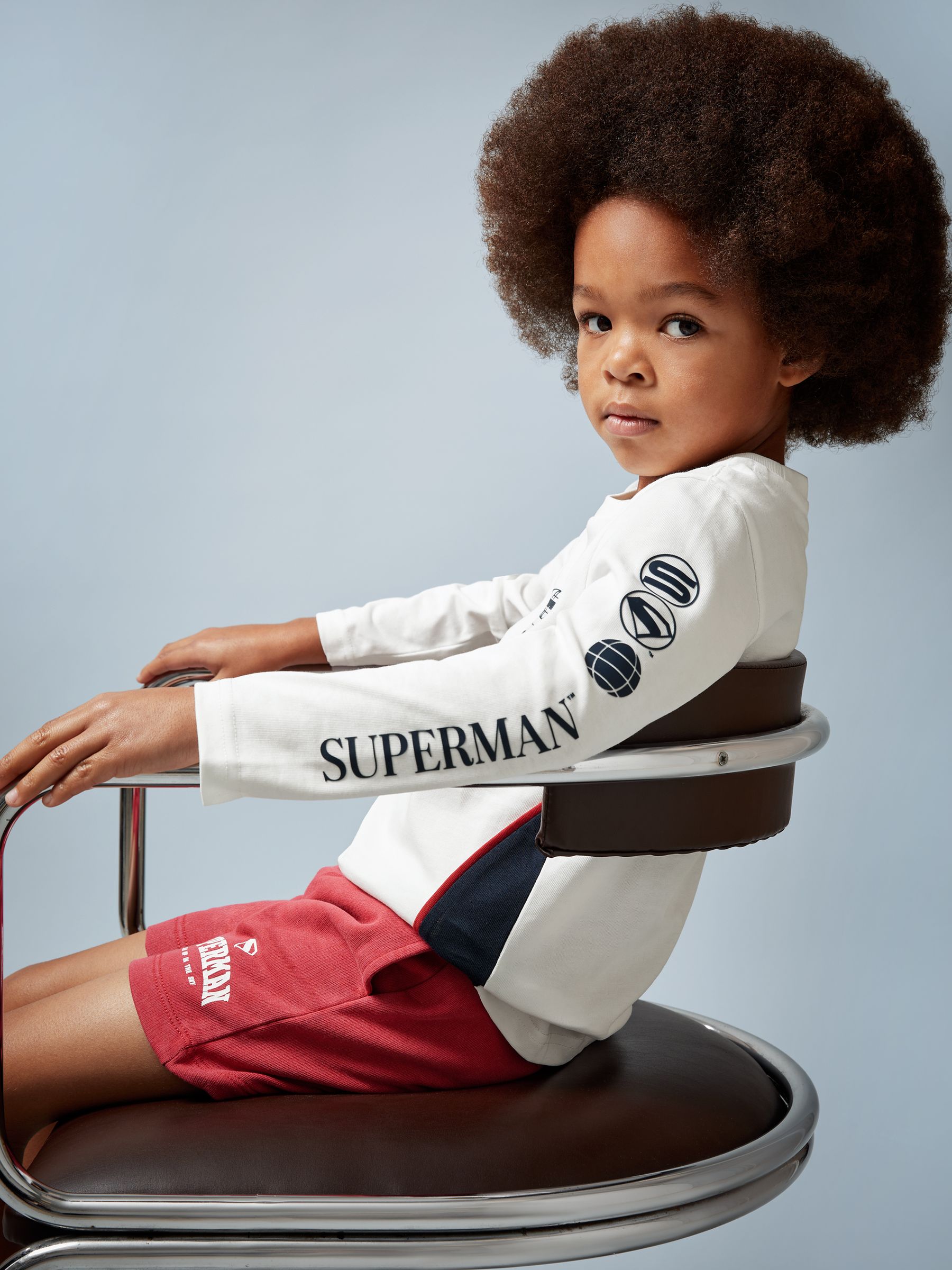 3-9 yrs Superman | Reiss Cotton Logo T-Shirt in White