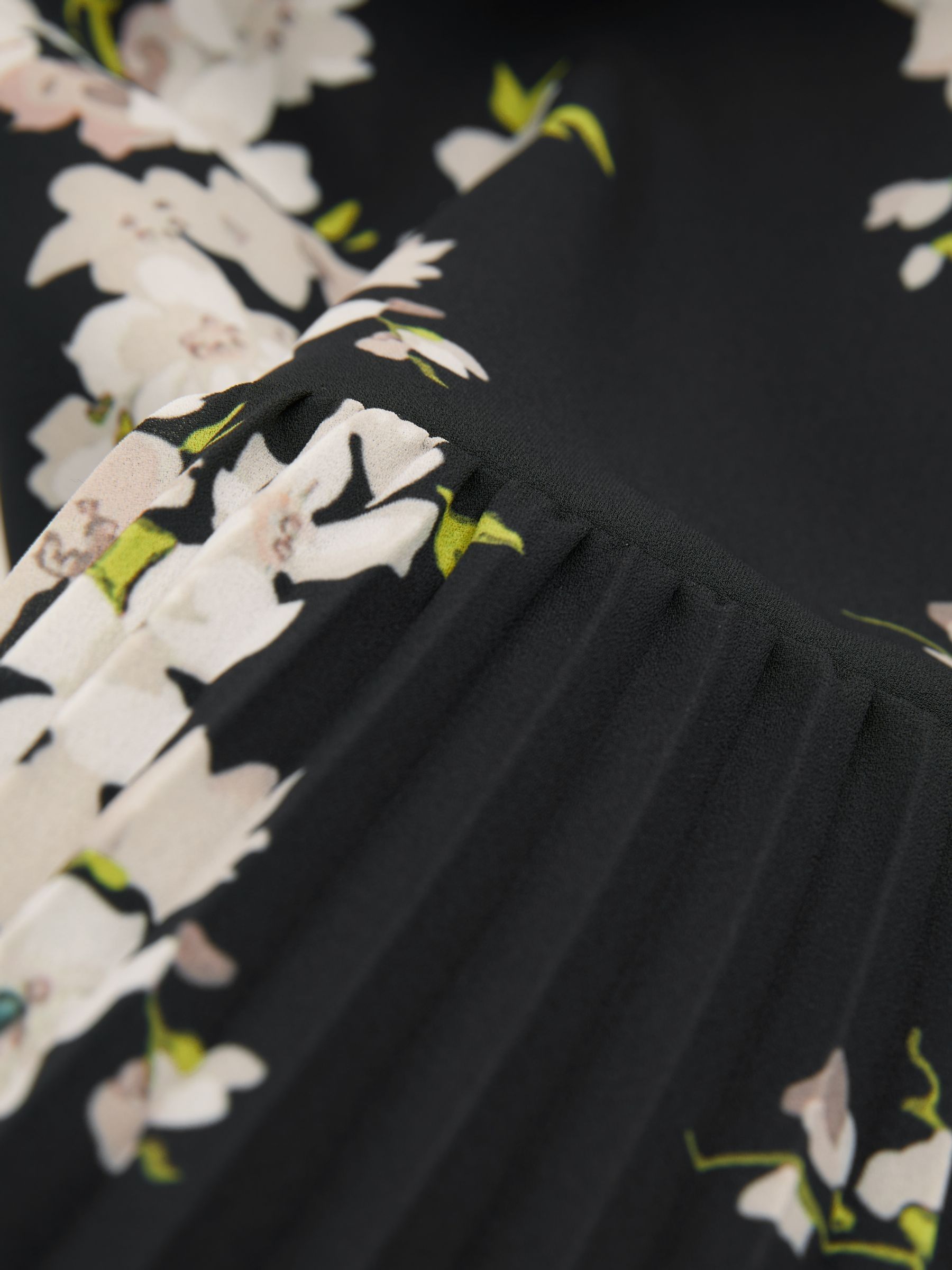 Florere Dropped Waist Shirt Midi Dress in Black