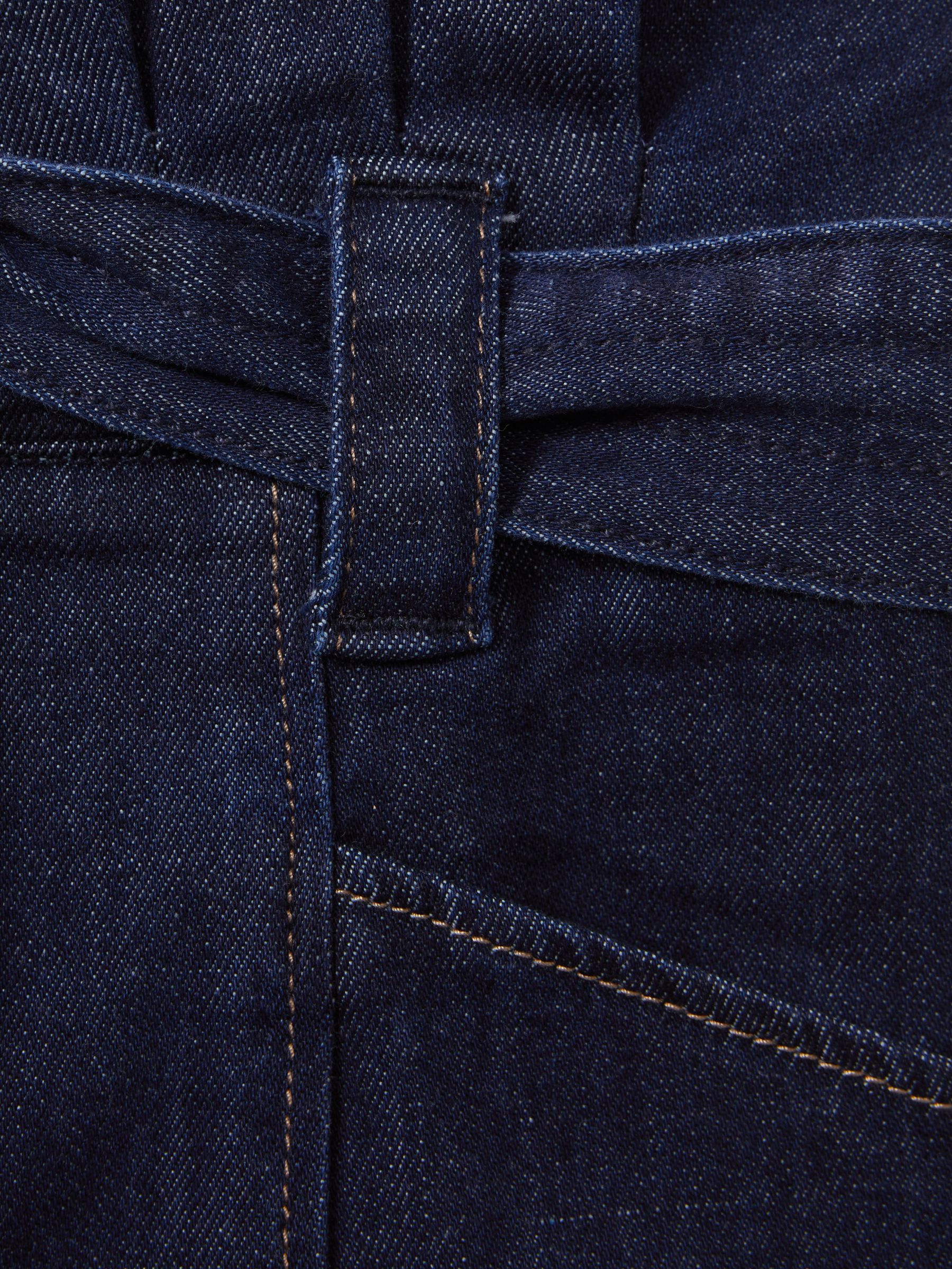 Paige Belted Denim Shorts in Baltimore