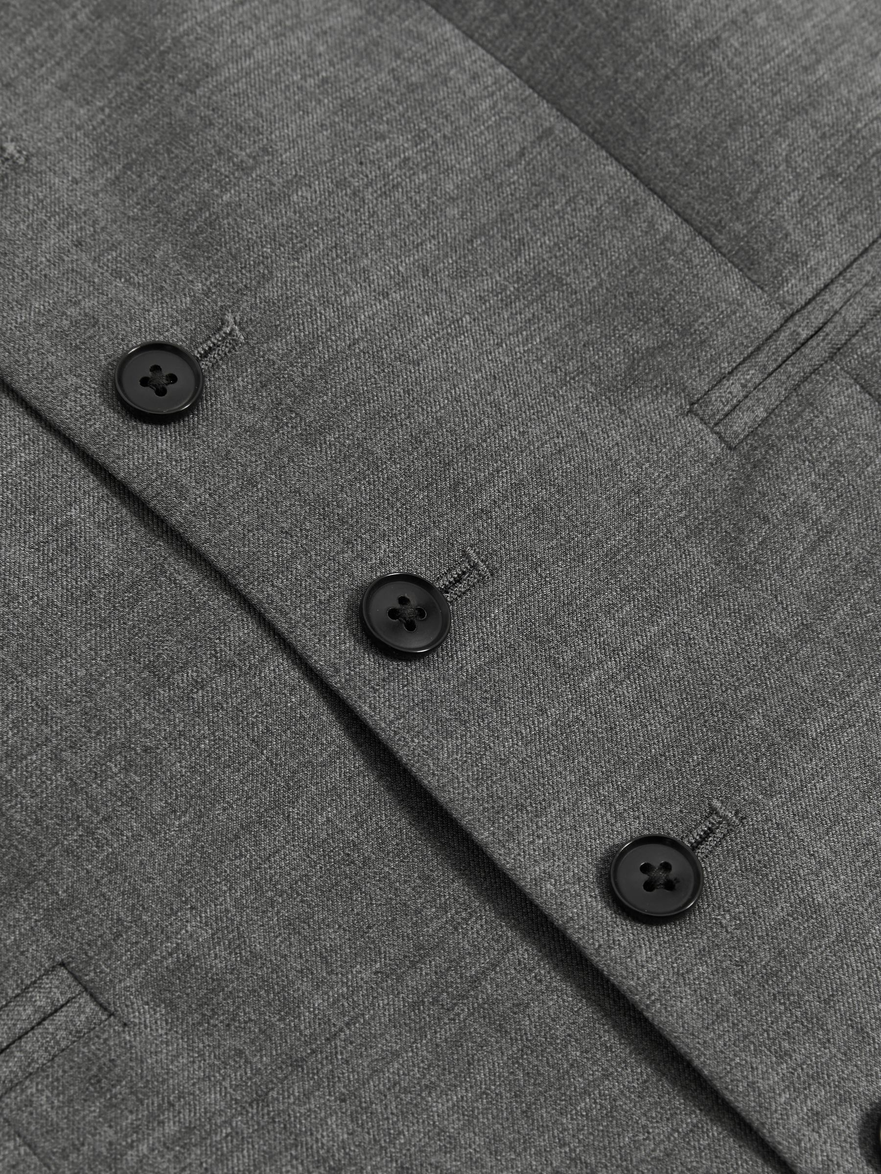 Slim-Fit Wool Suit Waistcoat in Grey
