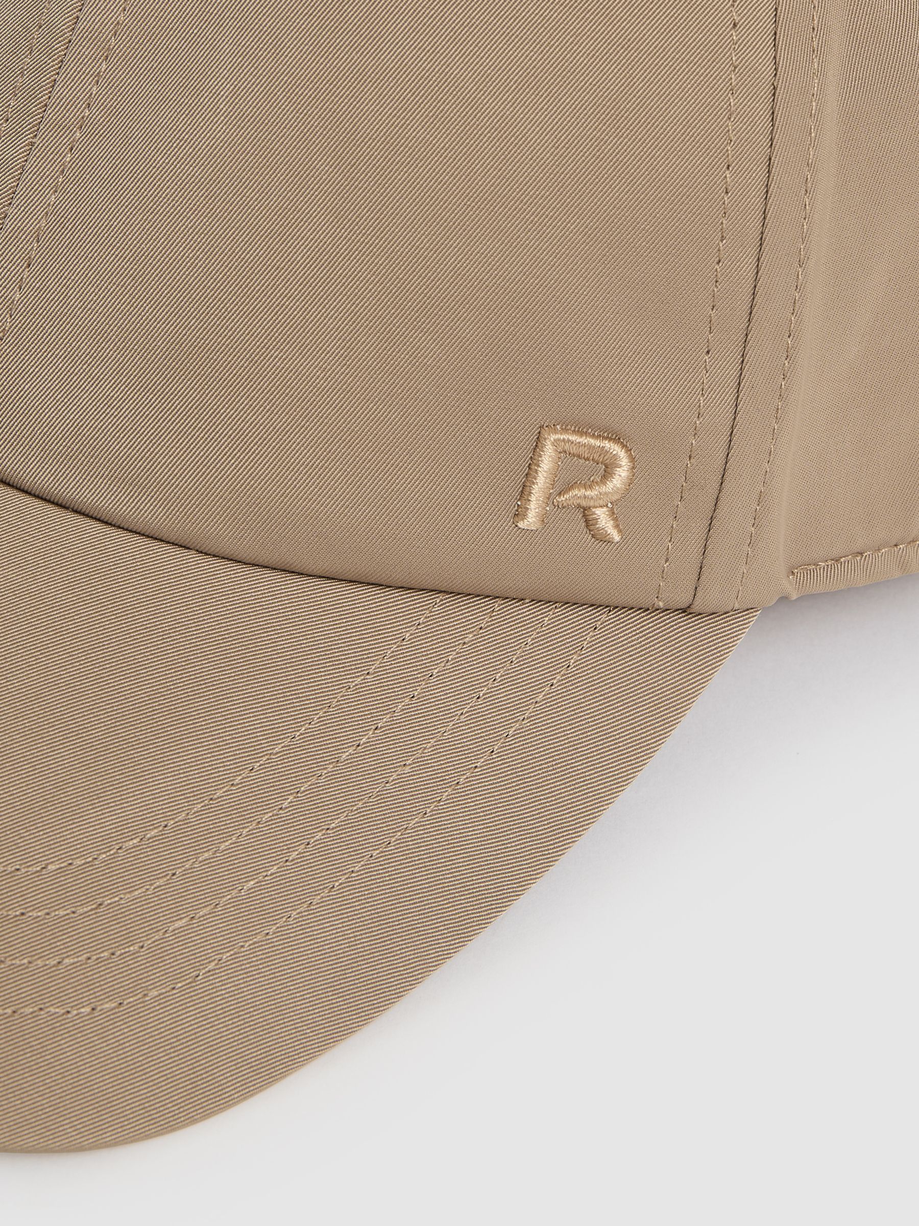 Logo-Embroidered Baseball Cap in Taupe
