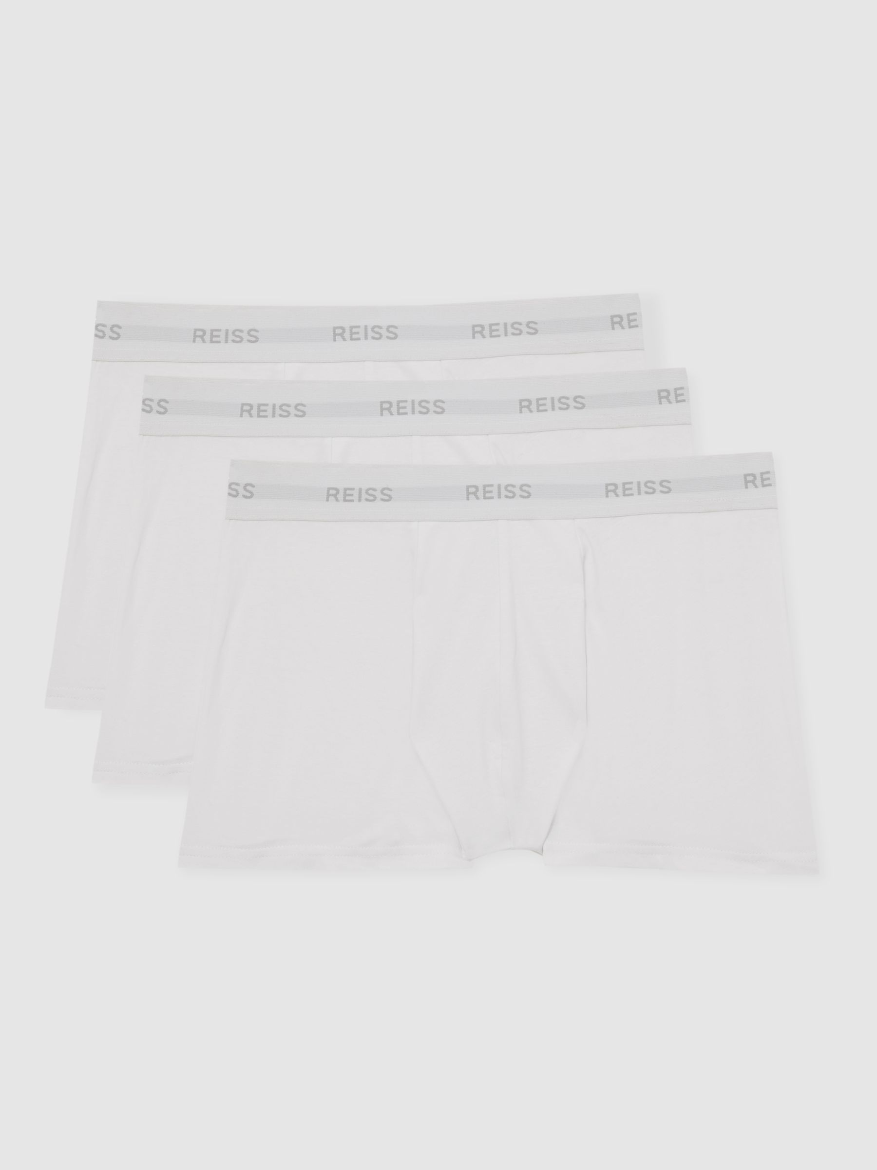 Three Pack Cotton Boxers in White