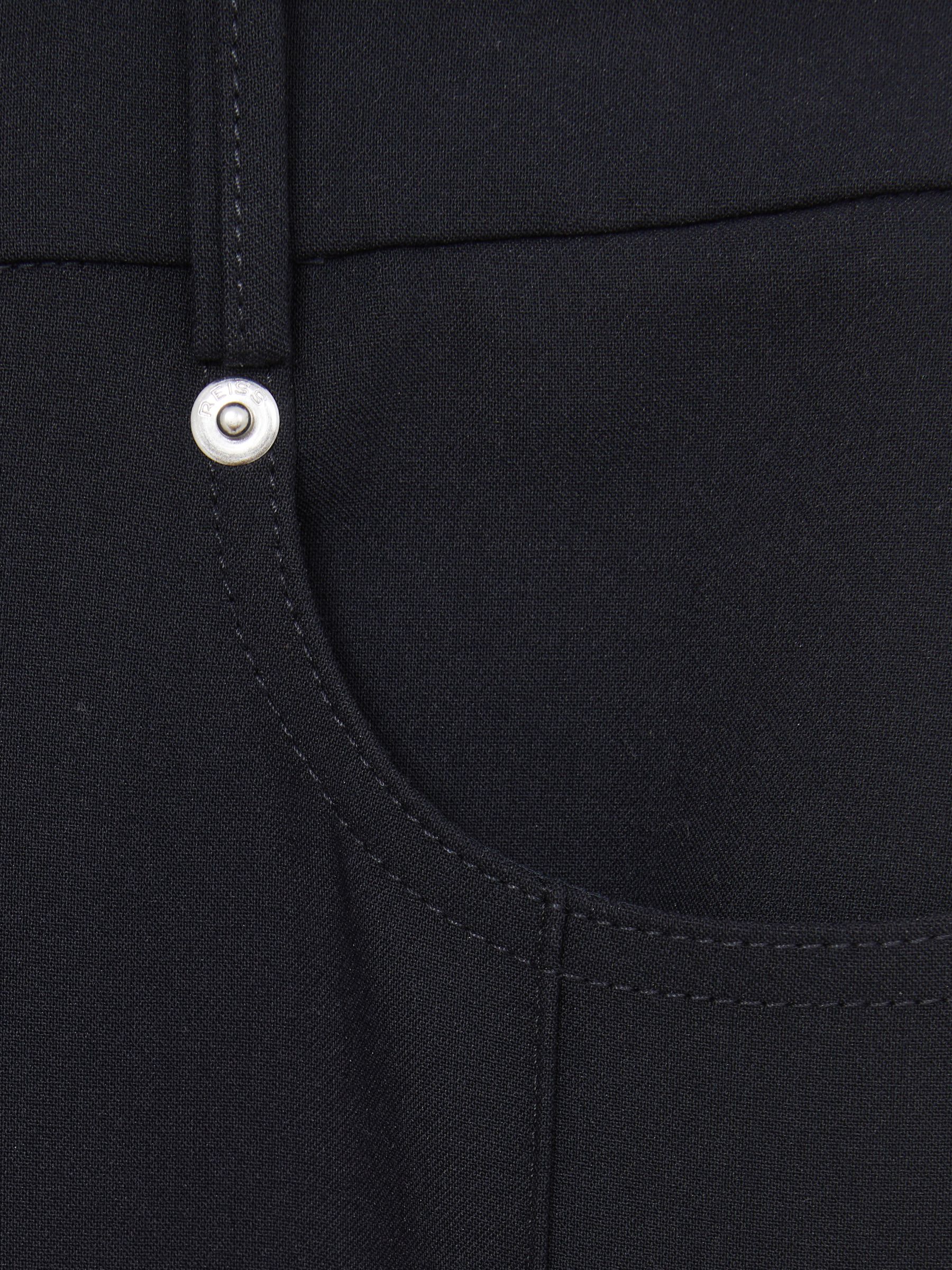 Petite Palazzo Tailored Trousers in Navy