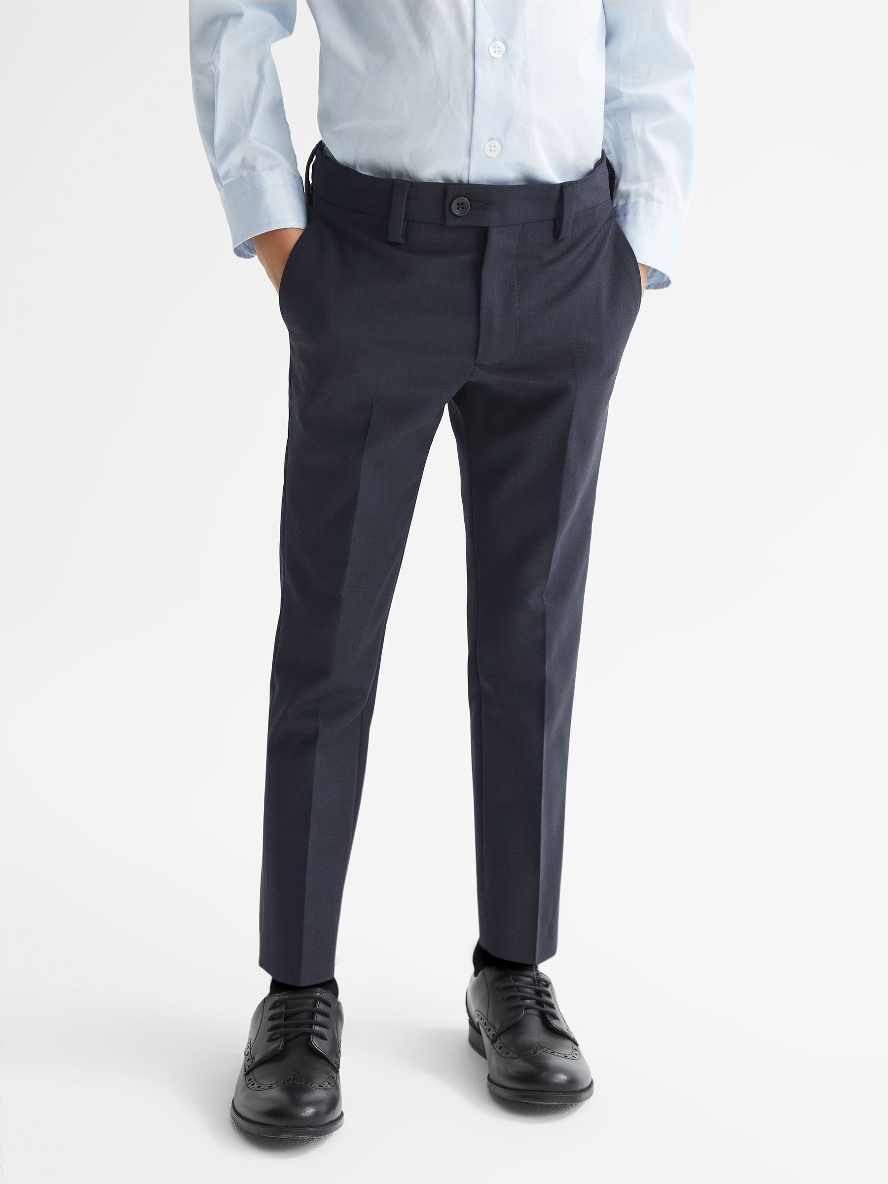 4-9 yrs Wool-Blend Suit Trousers in Navy