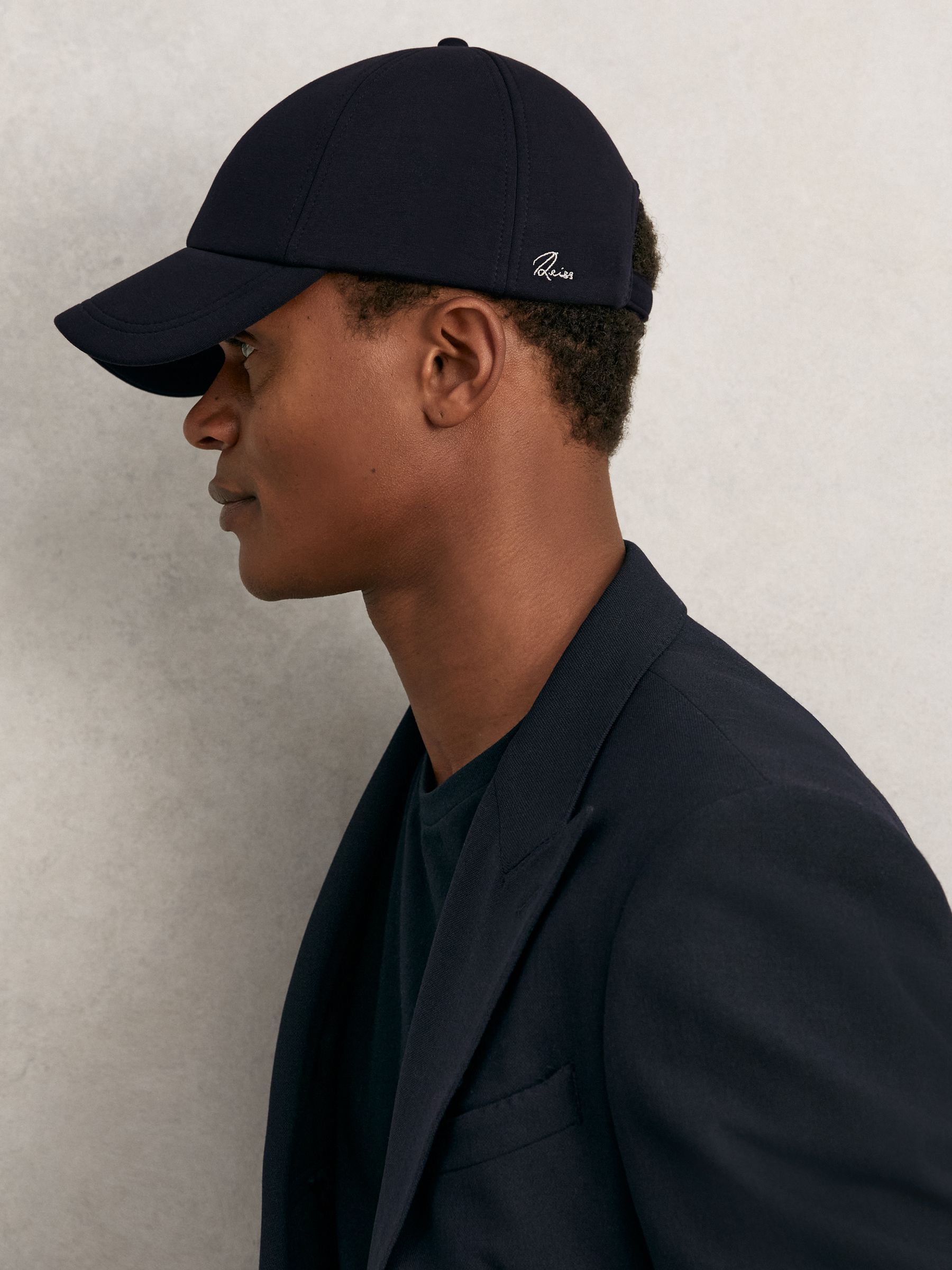 Jersey Logo-Embroidered Baseball Cap in Navy