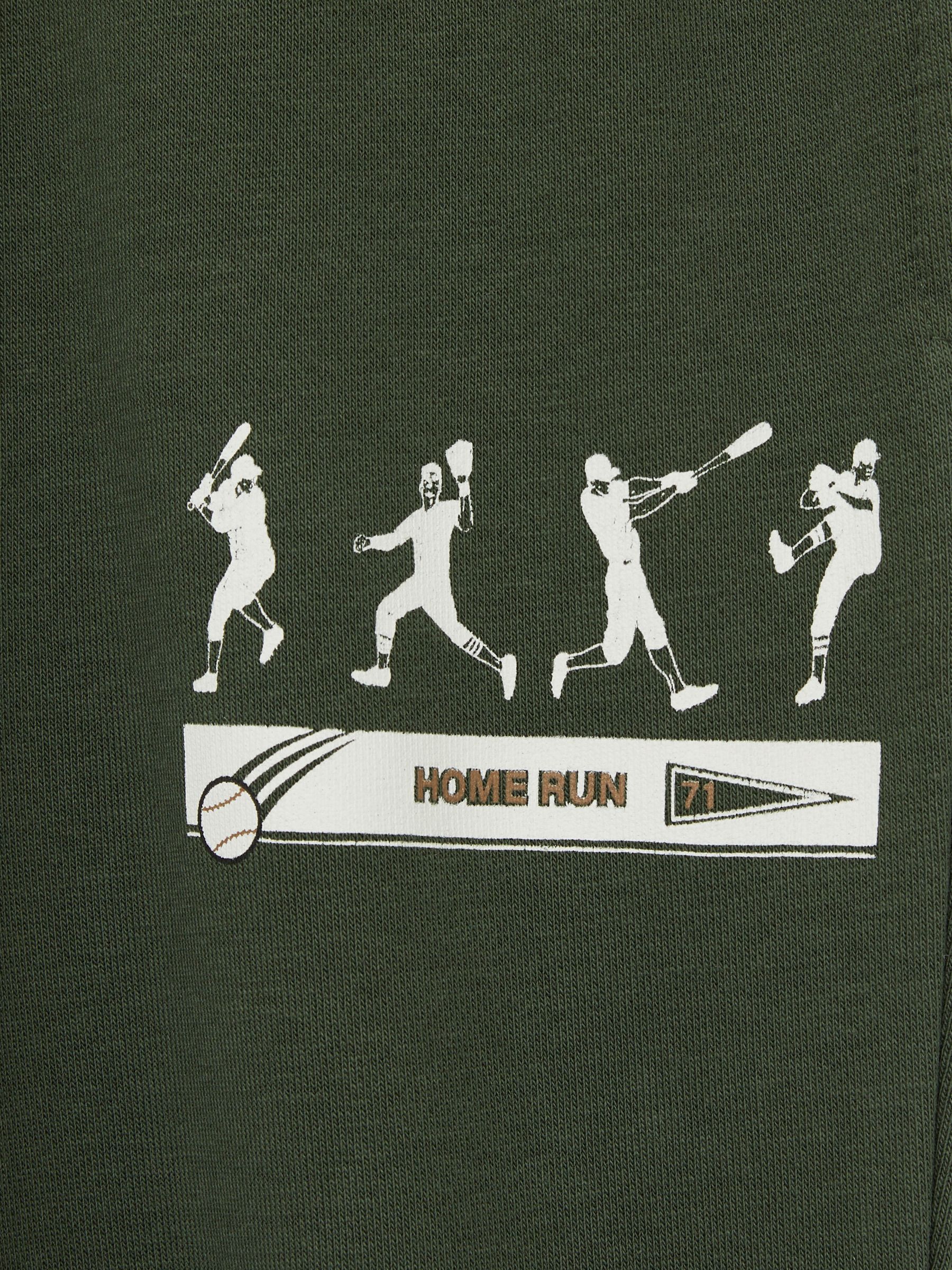 9-13 yrs Varsity League Oversized Joggers Cotton-Blend in Pine Green