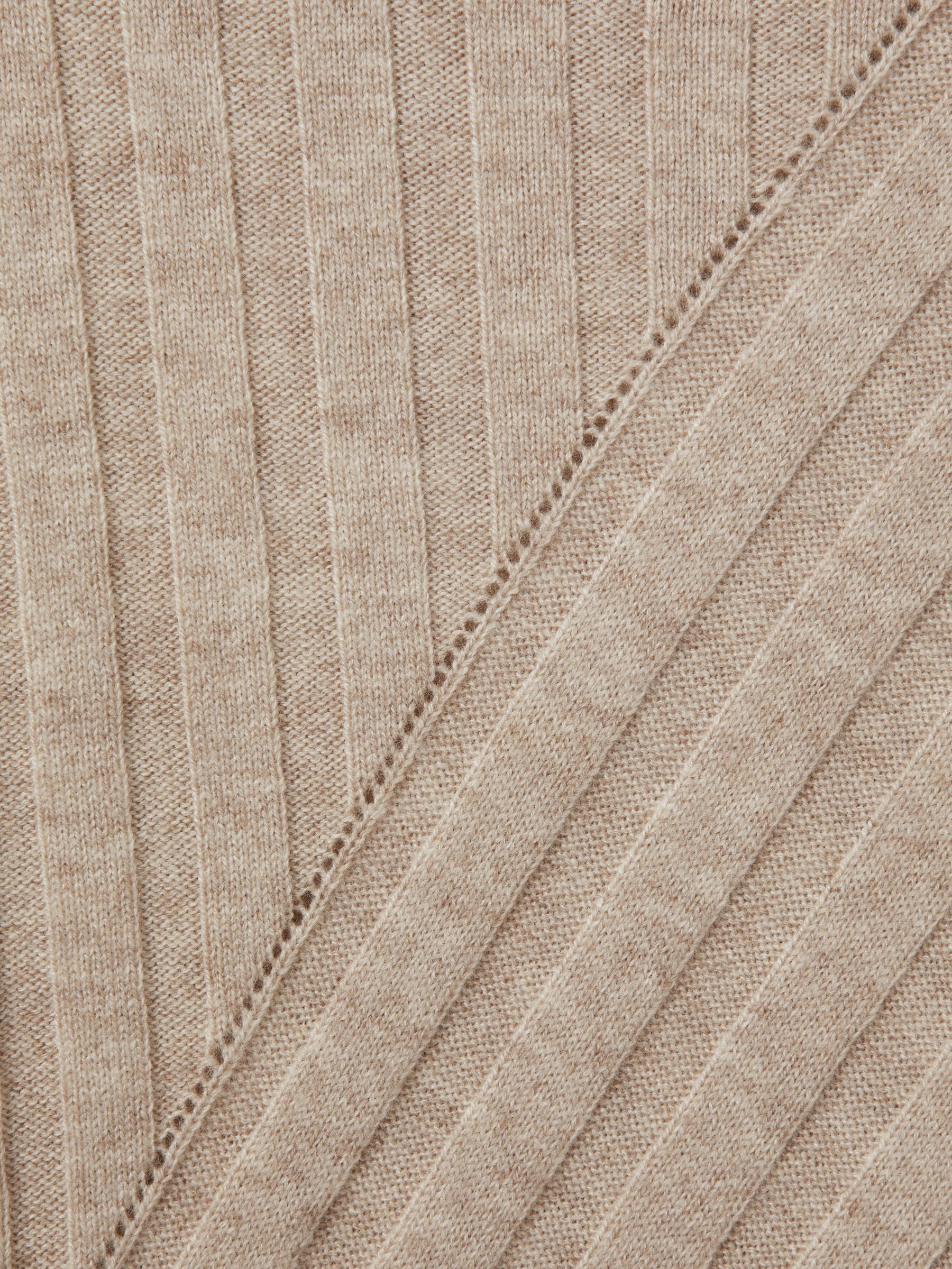 4-9 yrs Knitted Roll Neck Dress in Oatmeal