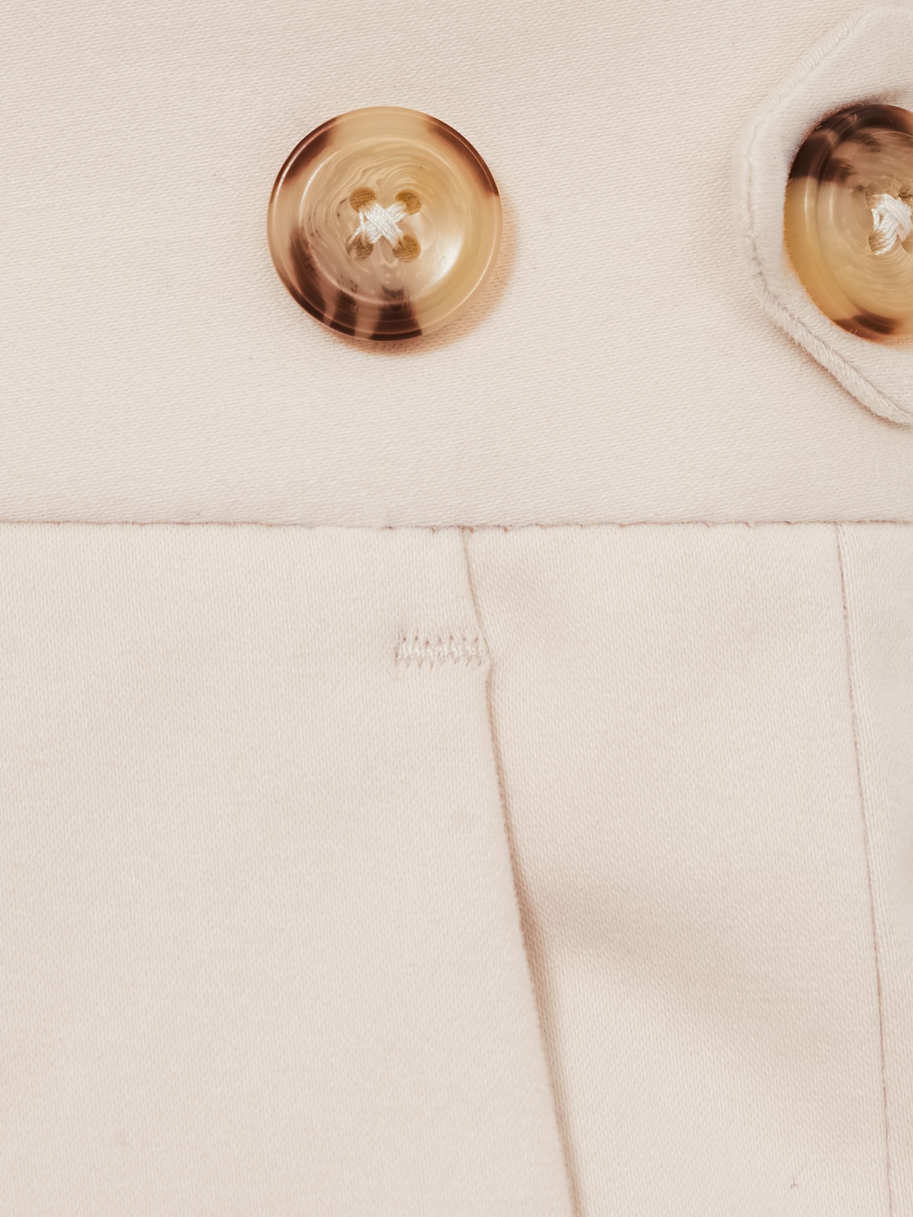 Cotton Slim-Fit Suit Trousers With Stretch in Stone