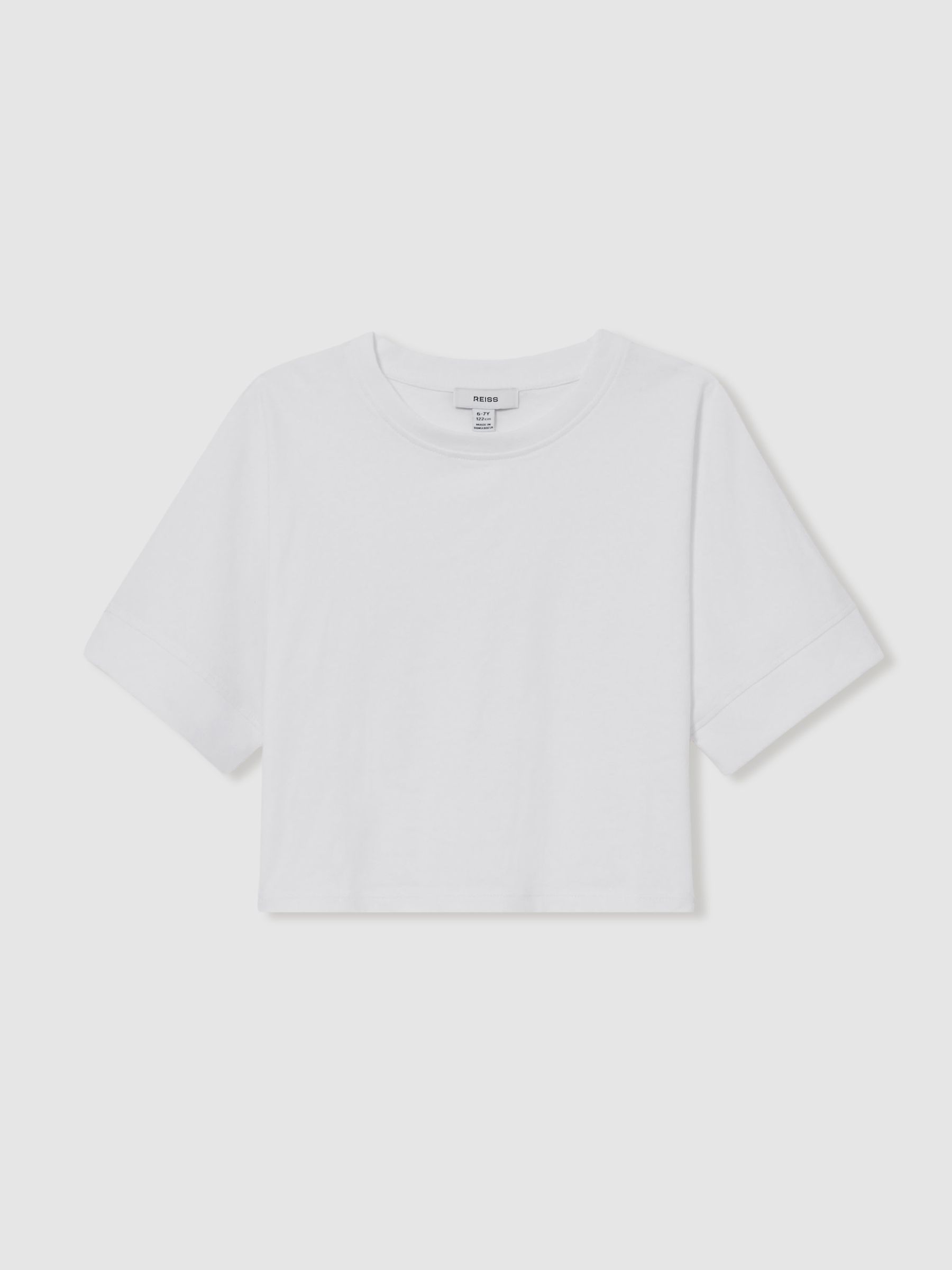 4-9 yrs Oversized Cotton Short-Sleeve T-Shirt in Ivory