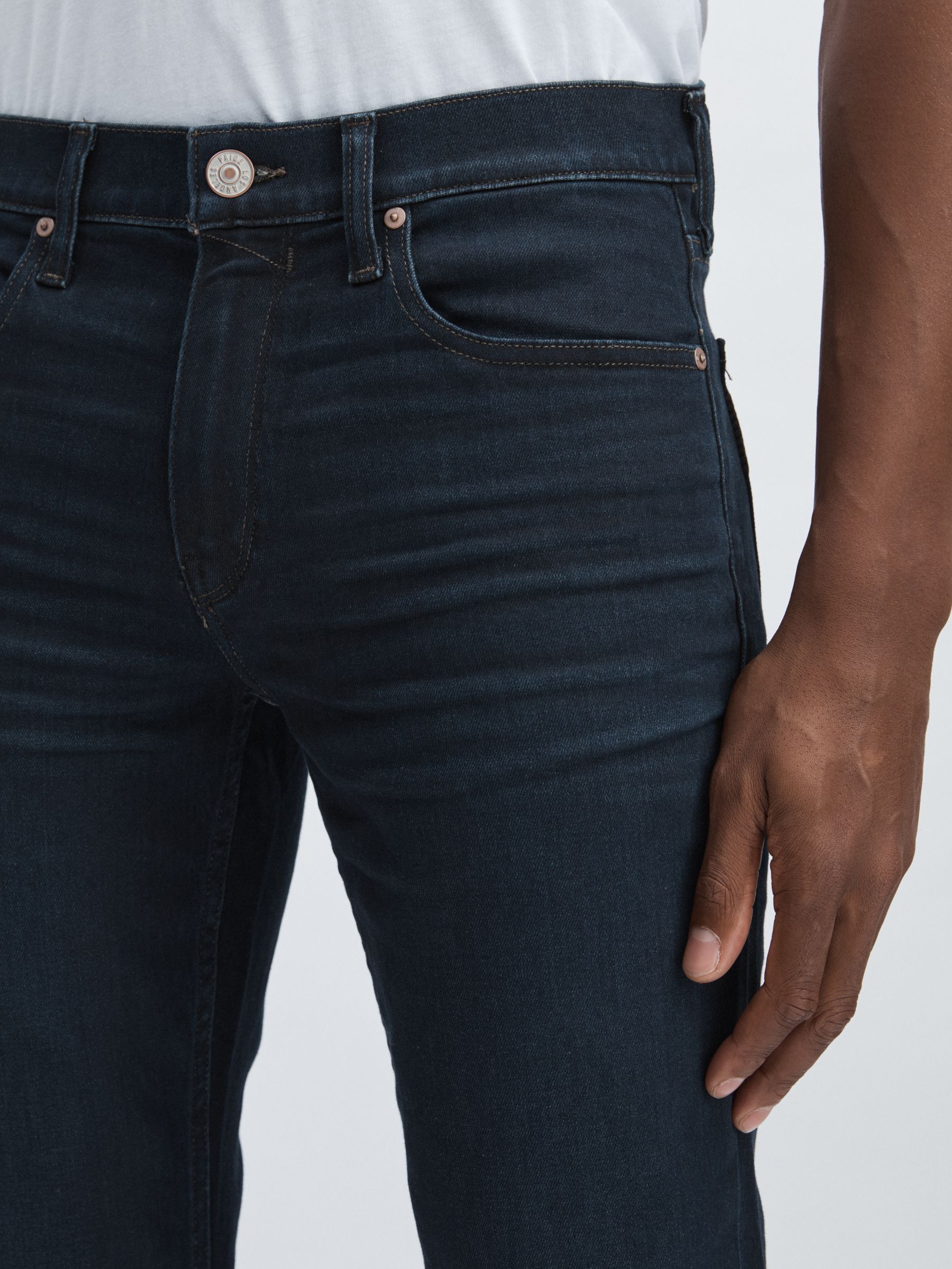 Paige Slim Ranchwood Straight-Leg Jeans in Ranchwood