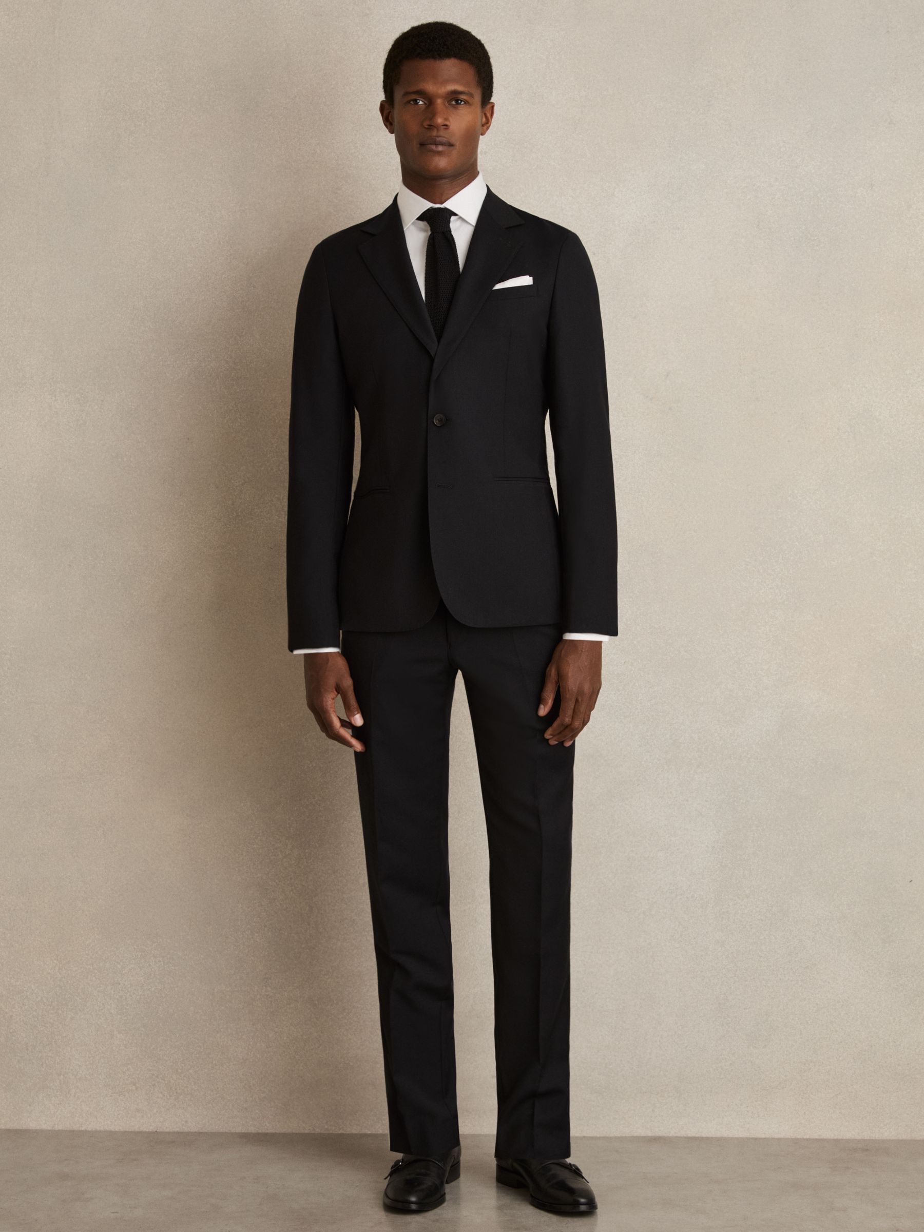 Slim Fit Cotton Sateen Shirt in White