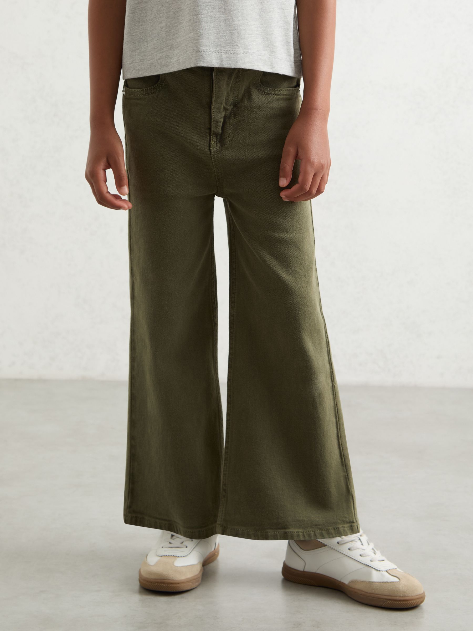 13-14 yrs Straight-Leg Mid-Rise Jeans in Khaki