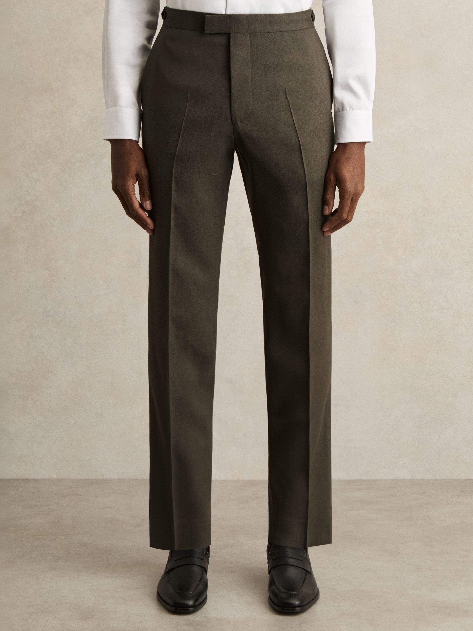Slim-Fit Suit Trousers in Dark Green