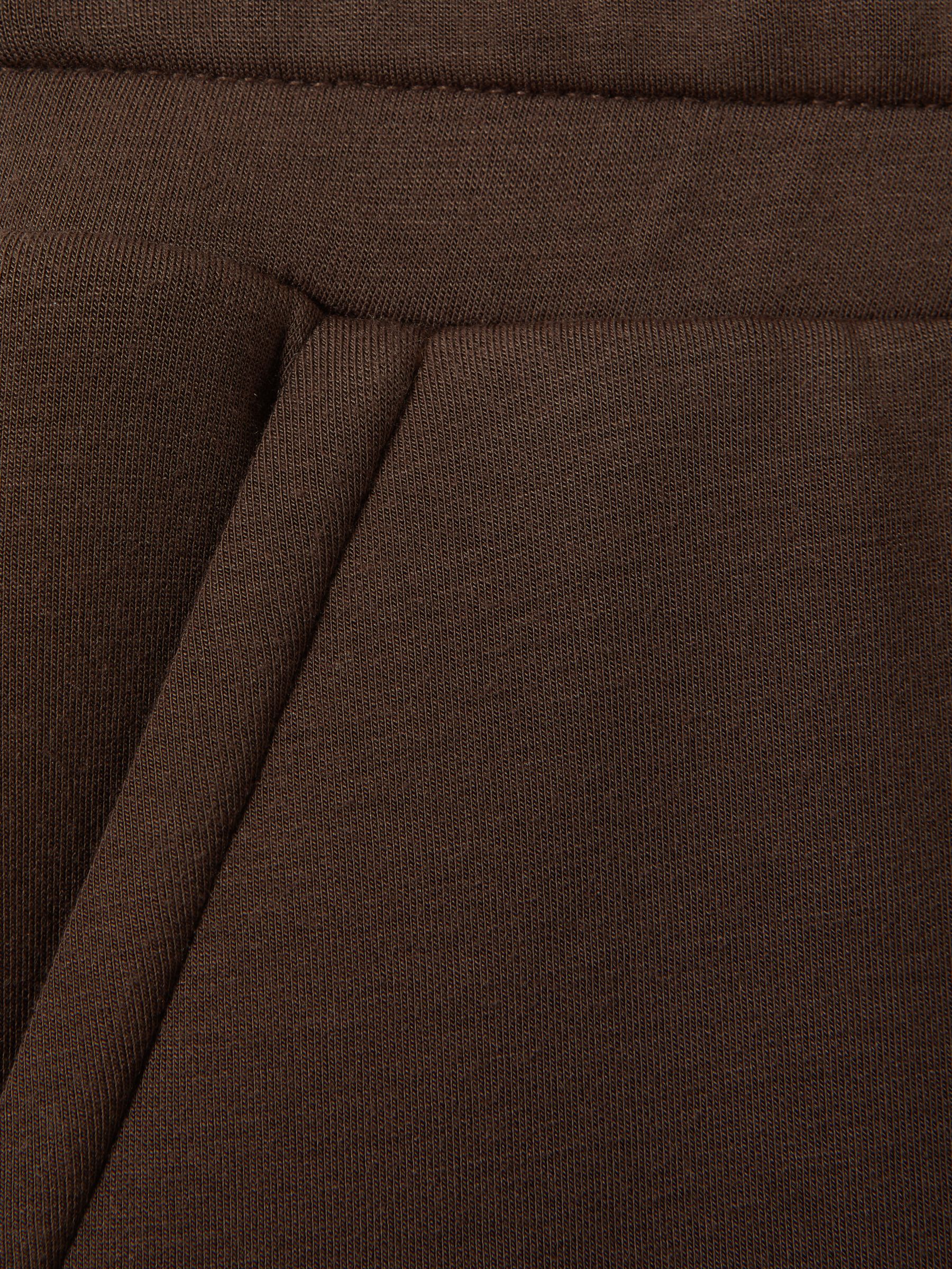 Interlock Wide-Leg Joggers in Chocolate