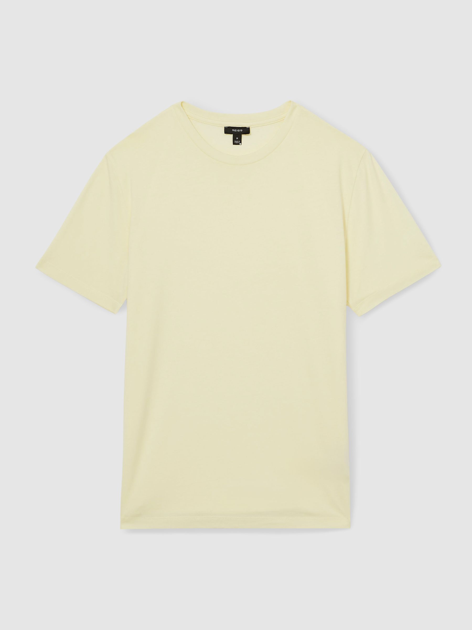 Crew Neck T-Shirt in Lemon Yellow