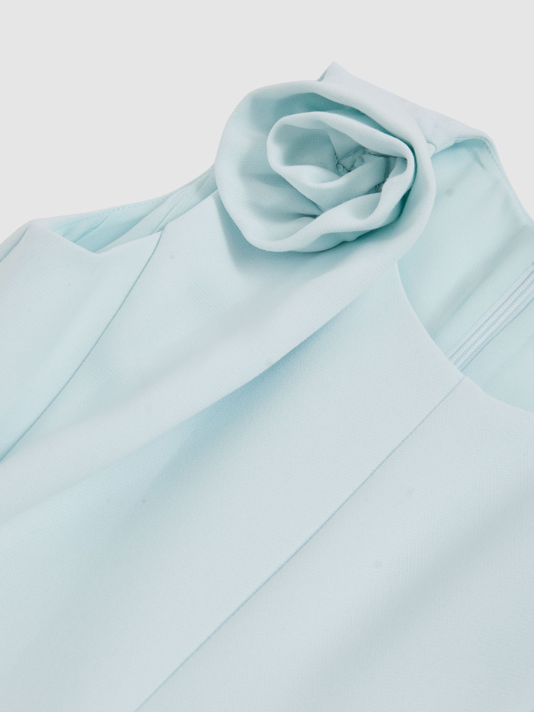 13-14 yrs Flower-Detail Fit-And-Flare Dress in Blue