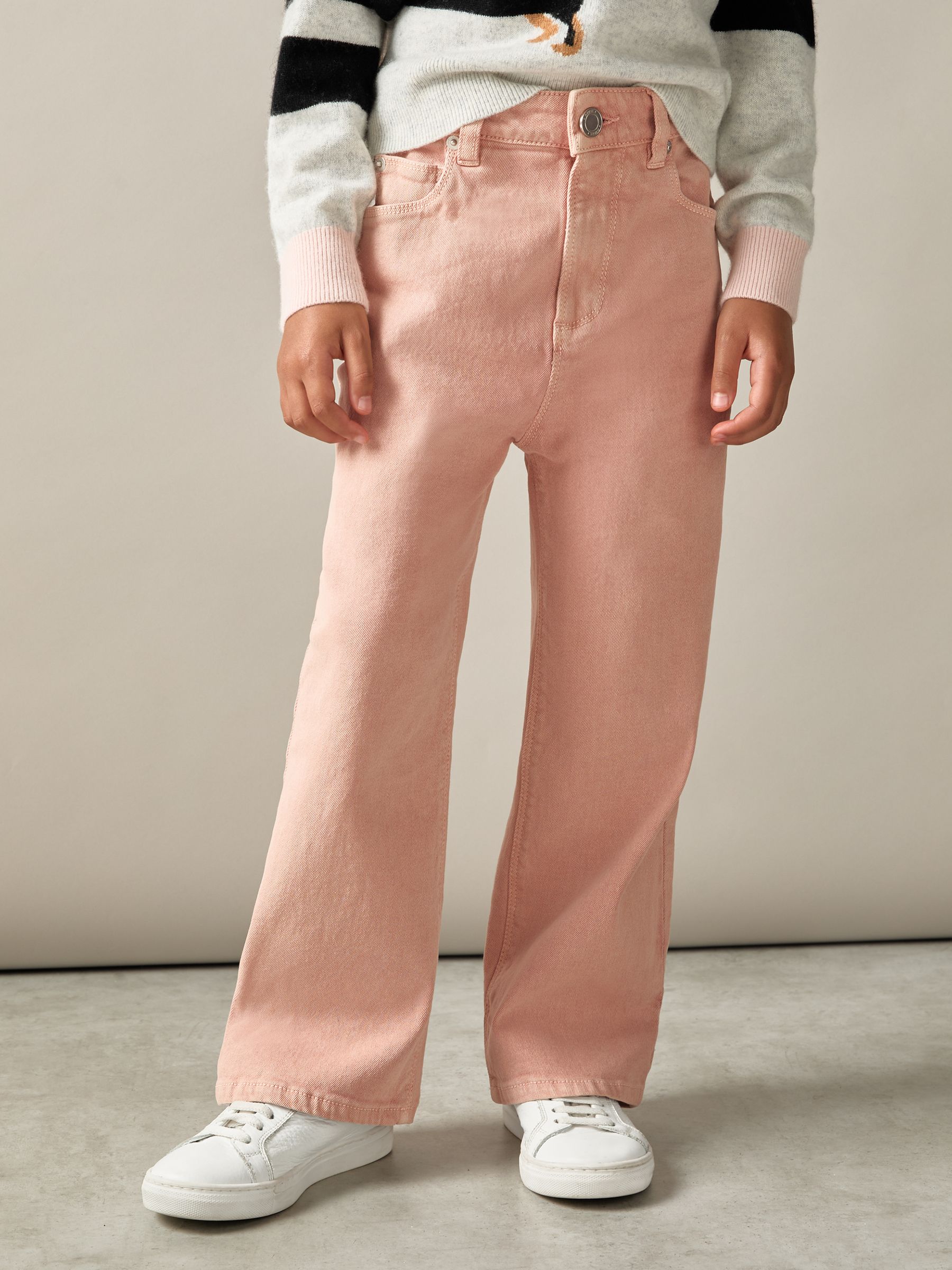 4-9 yrs Wide-Leg Jeans in Pink
