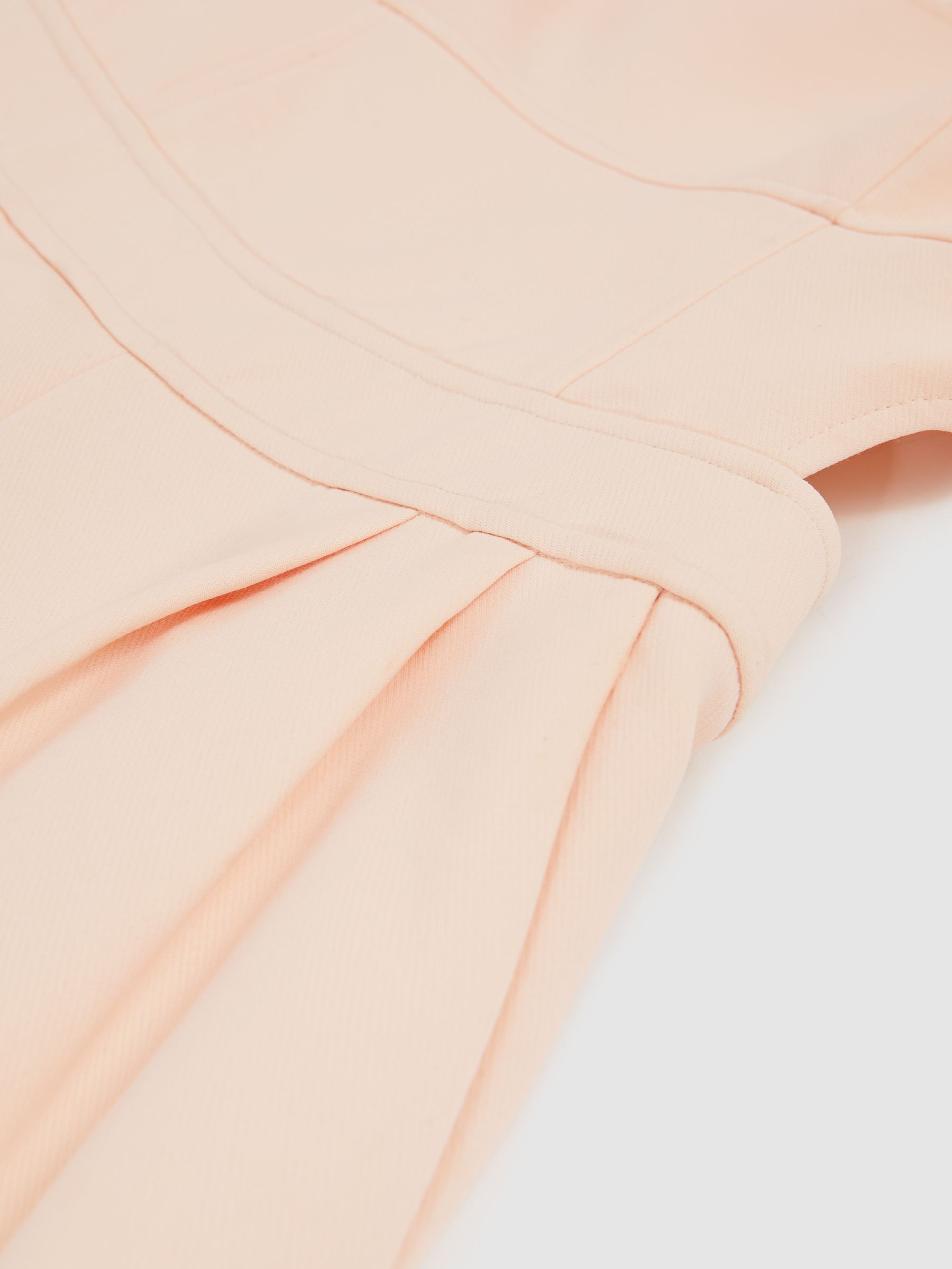 Wide-Leg Cut-Out Jumpsuit in Pale Pink