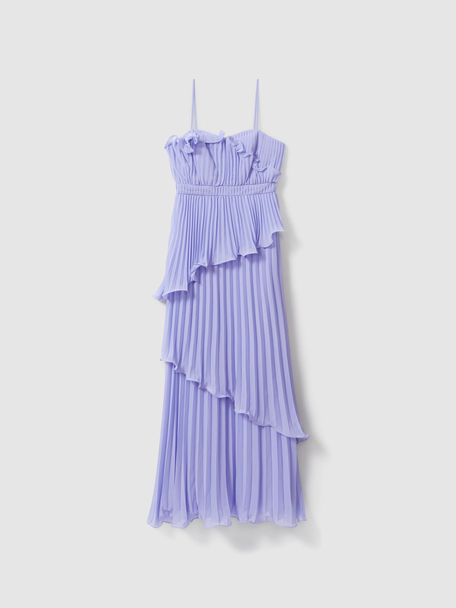 Amur Ruffle Maxi Dress in Lilac