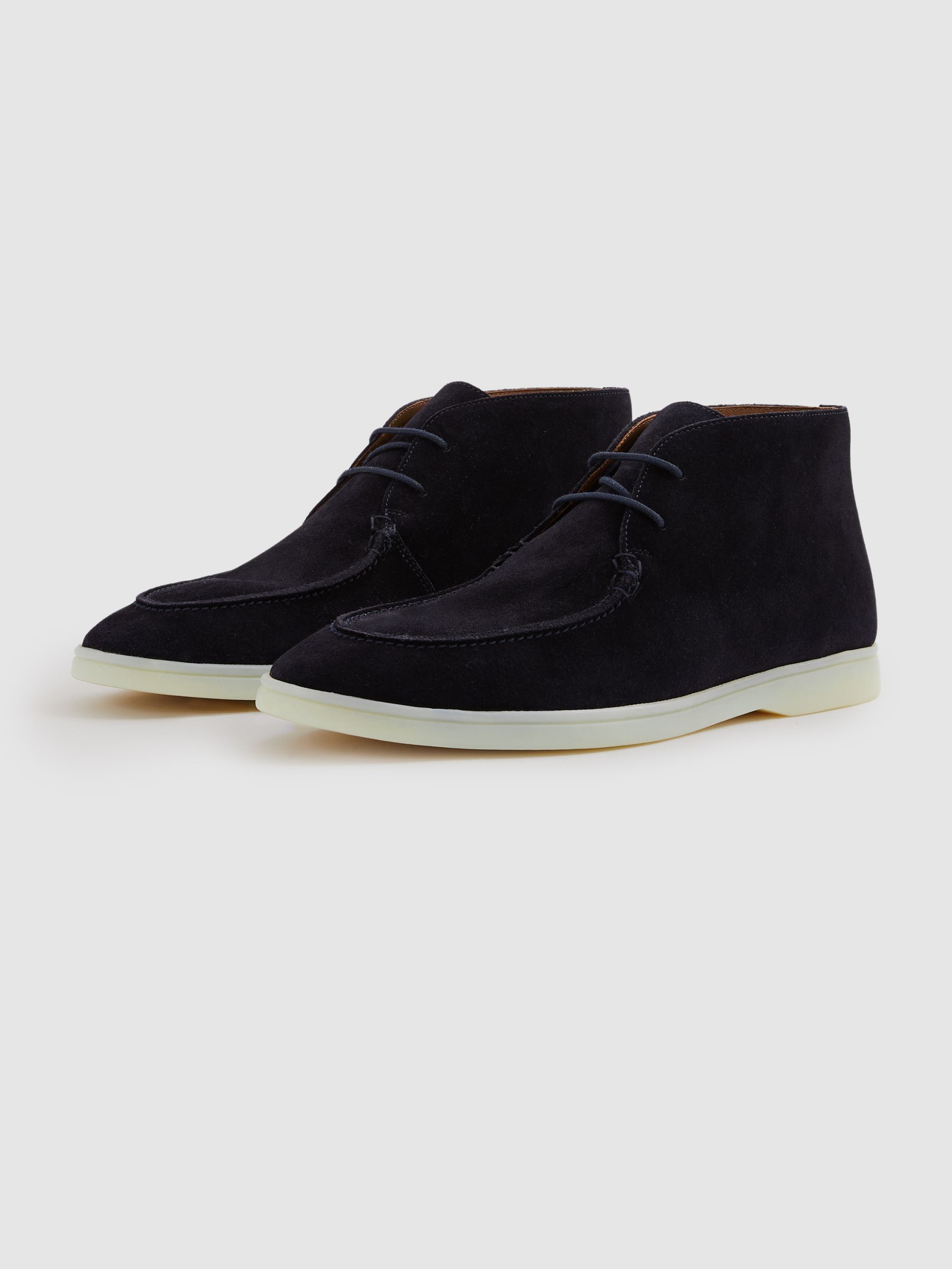 Suede Chukka Boots in Navy