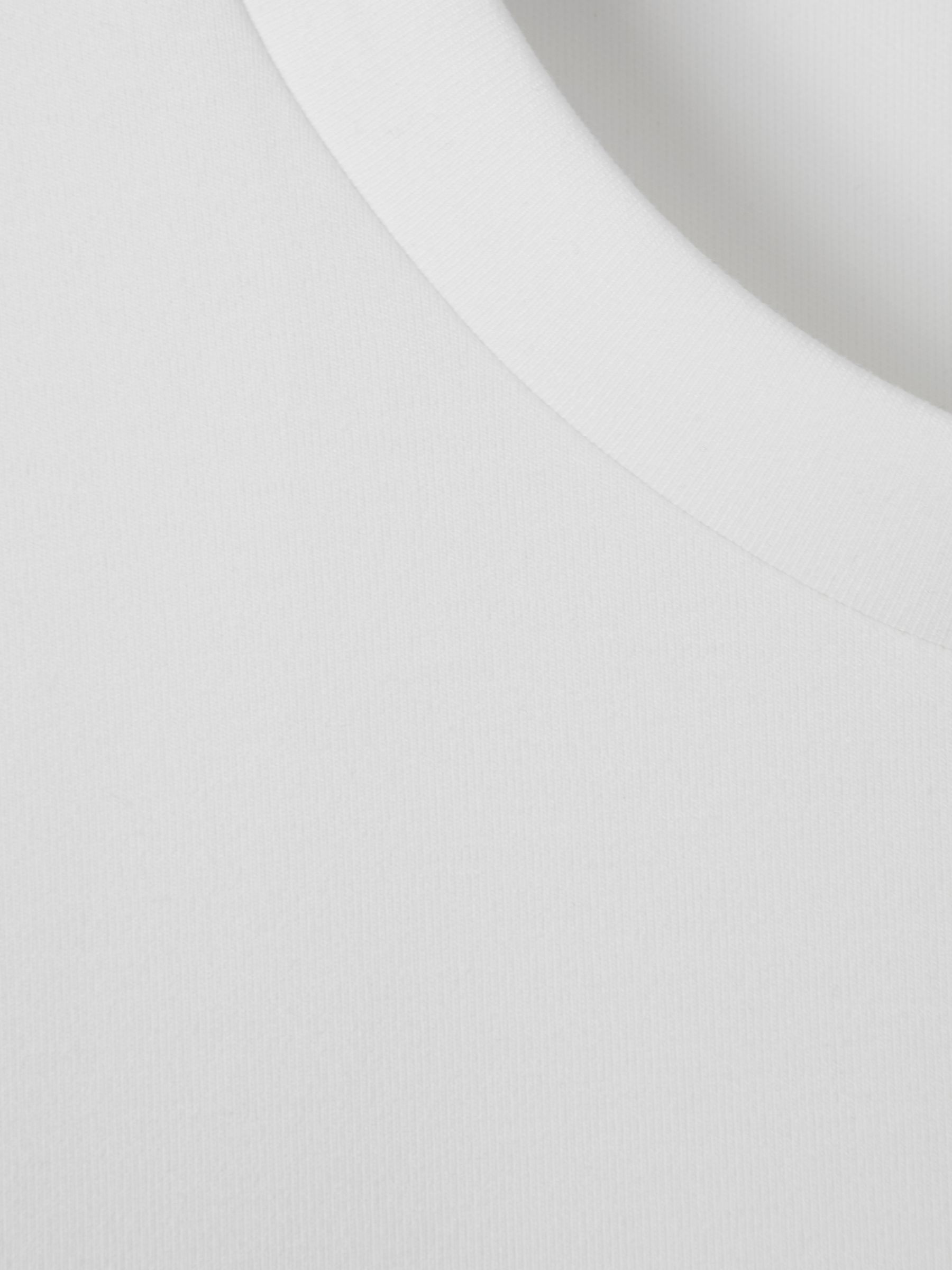 Interlock Jersey Crew Neck T-Shirt in White