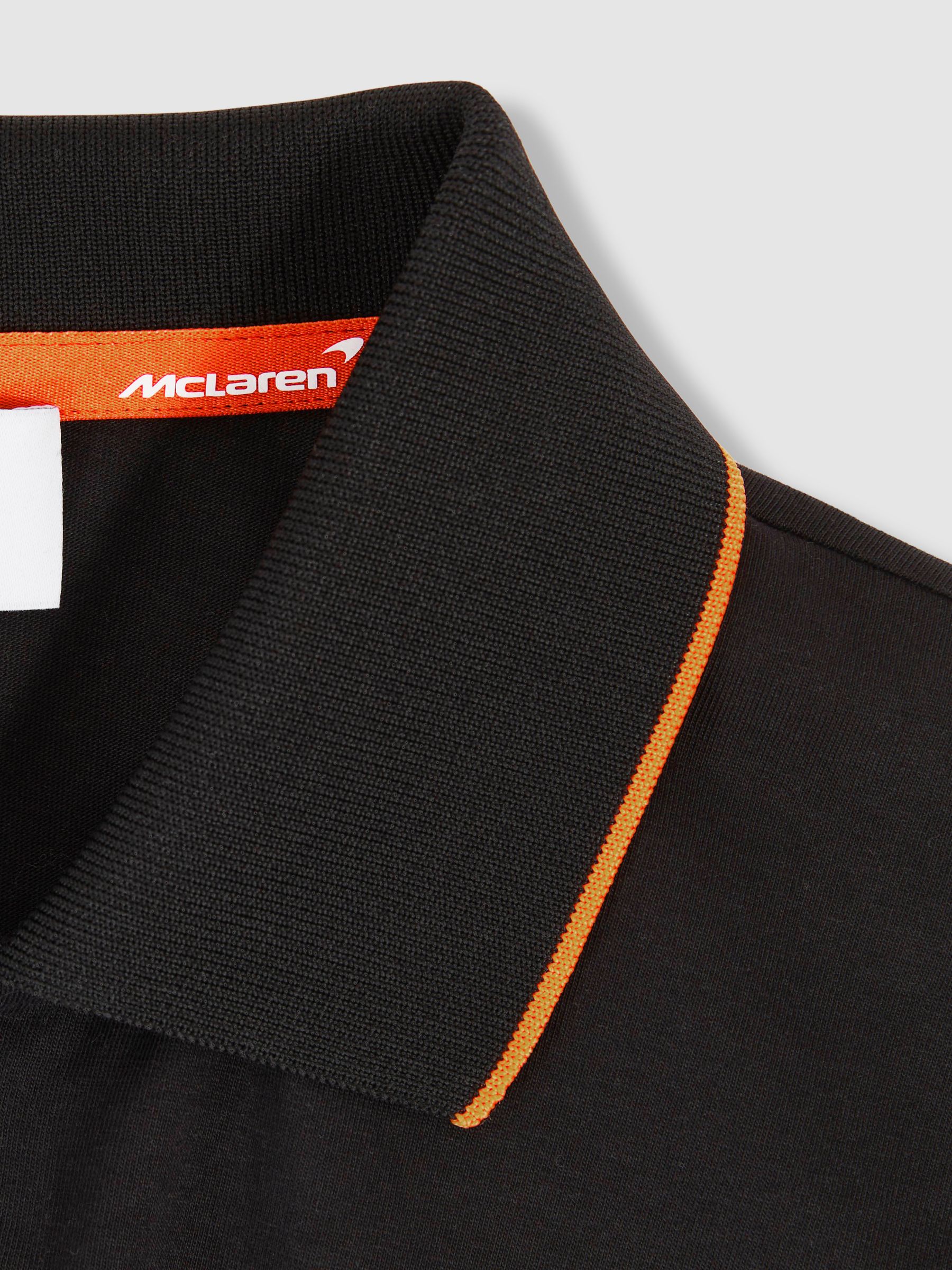 McLaren F1 Team Cotton Polo Shirt in Black