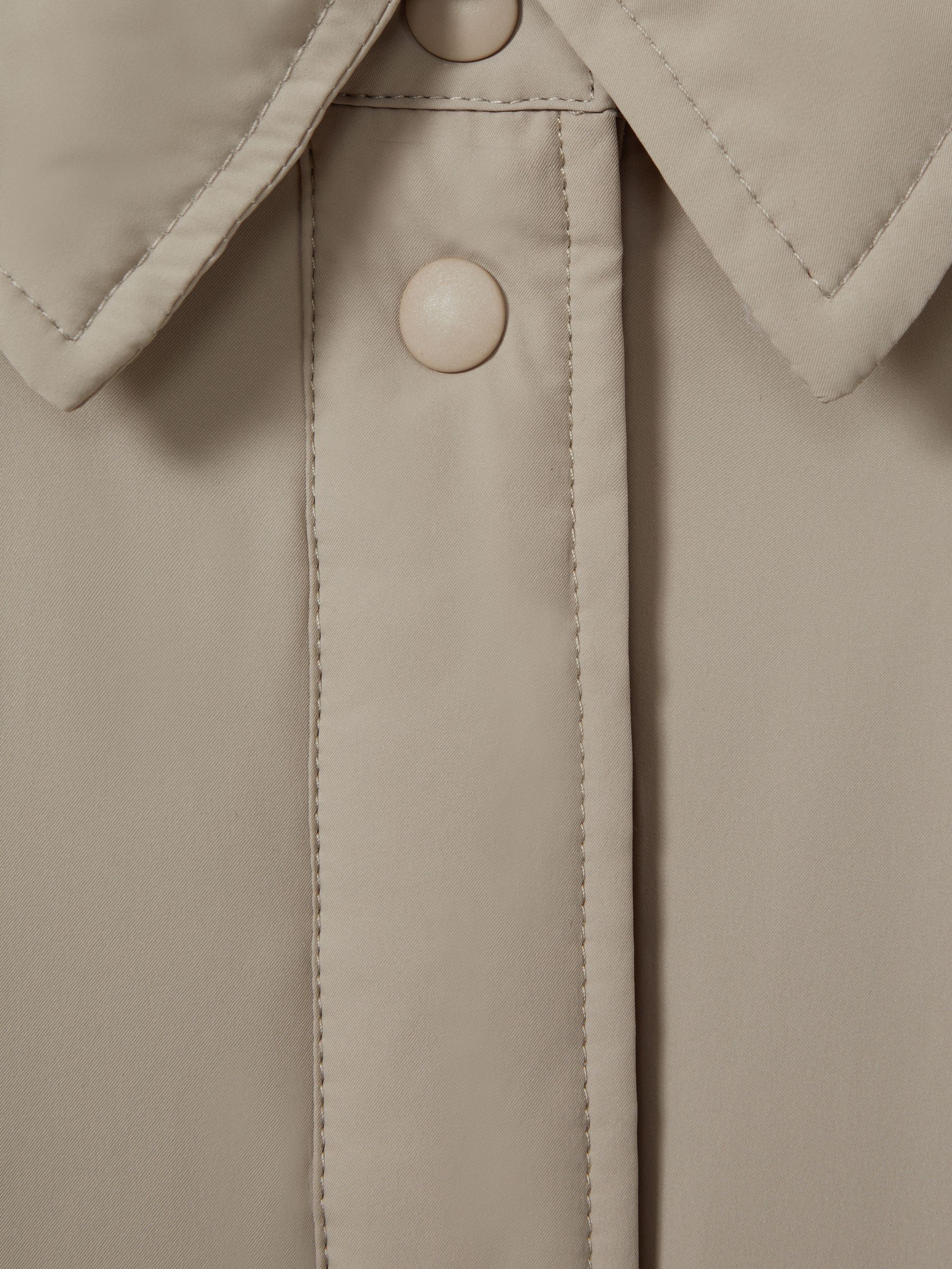 Scandinavian Edition Padded Shirt Jacket in Khaki