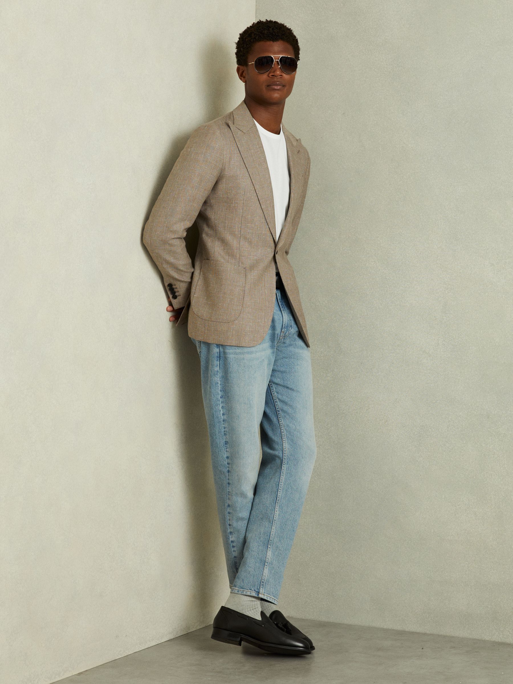 Cotton Crew Neck T-Shirt in Optic White