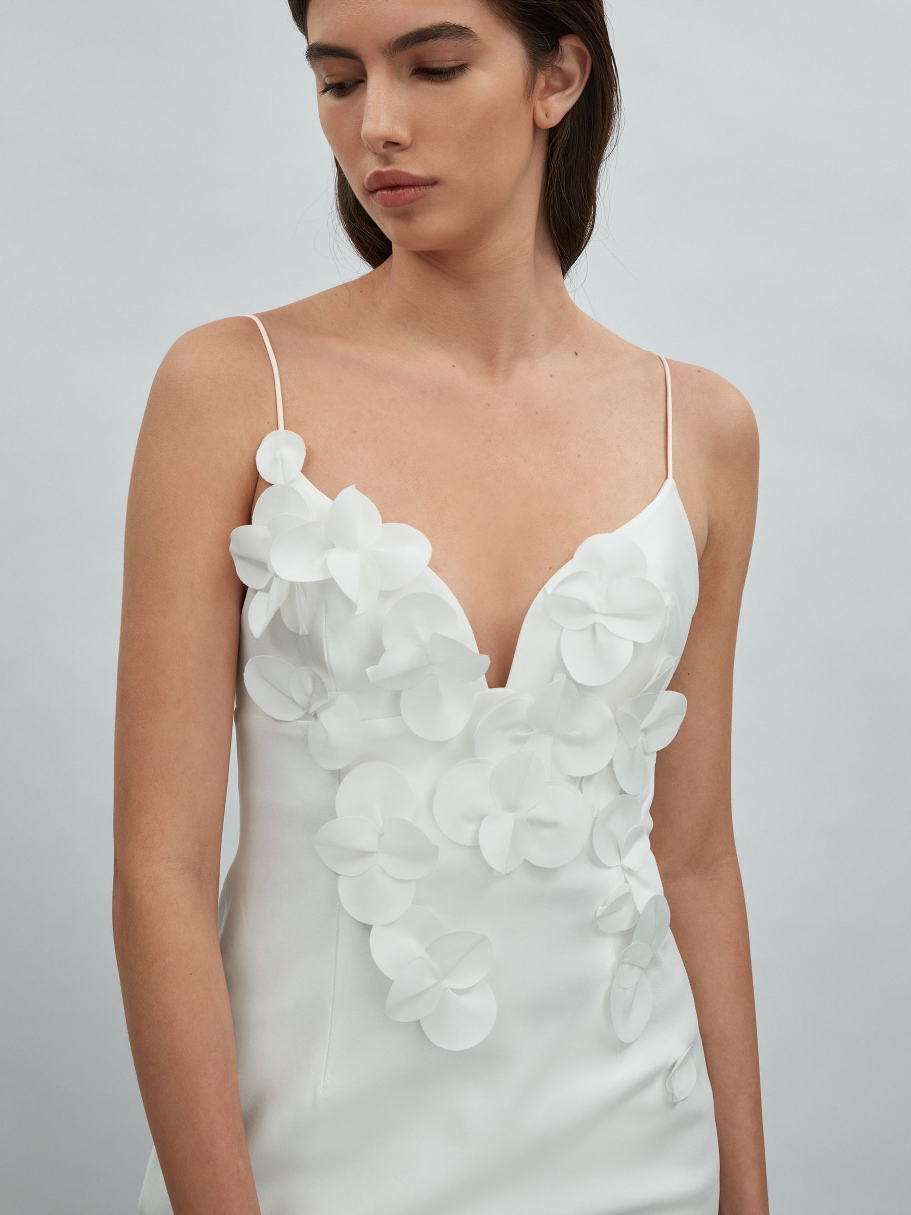 Acler Ruffle Midi Dress in Ivory