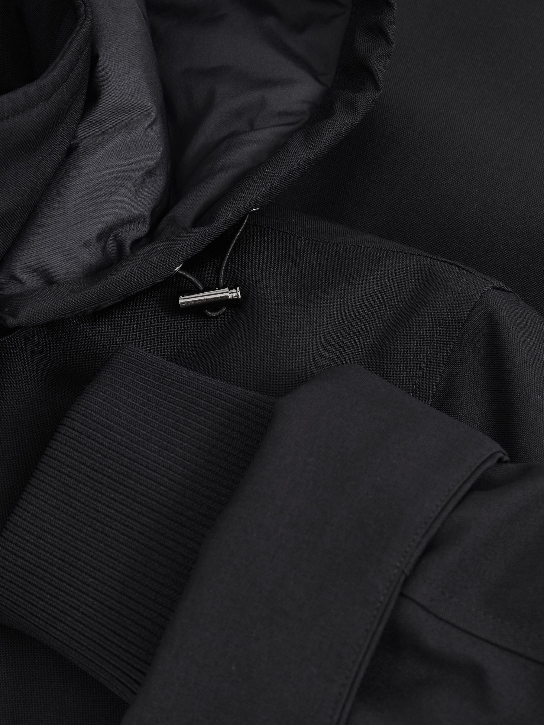 Hooded Zip-Through Padded Jacket in Navy