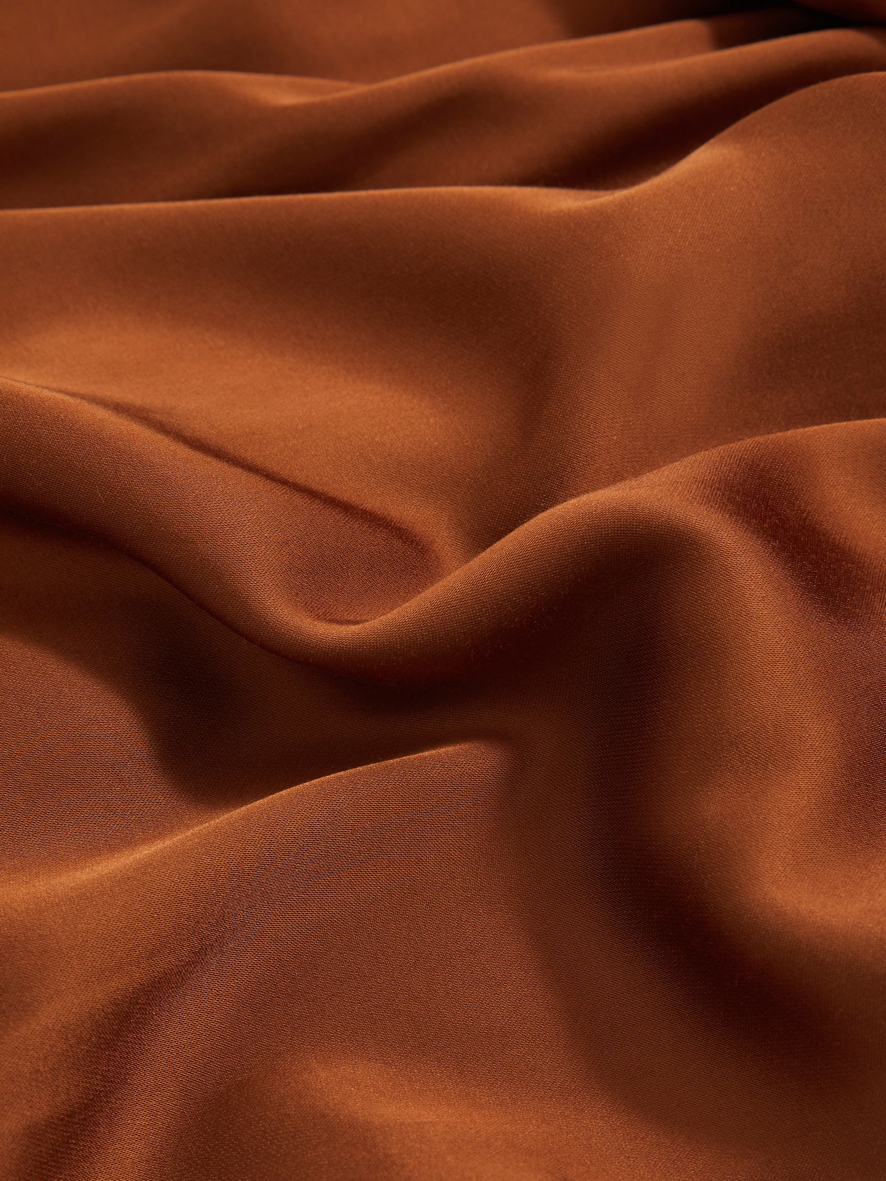 Good American Satin Wide-Leg Trousers in Copper