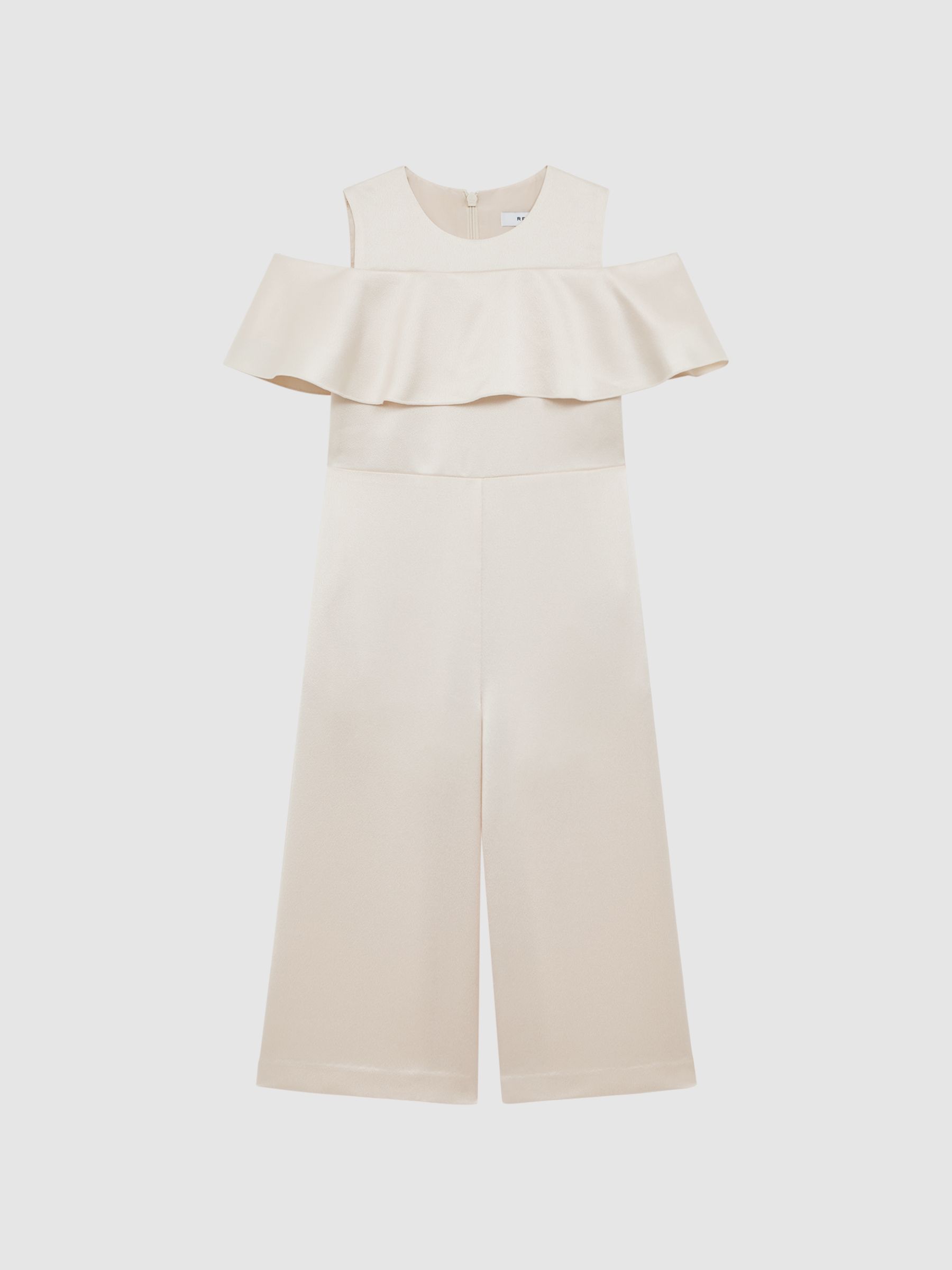 4-9 yrs Off-The-Shoulder Jumpsuit in Ivory