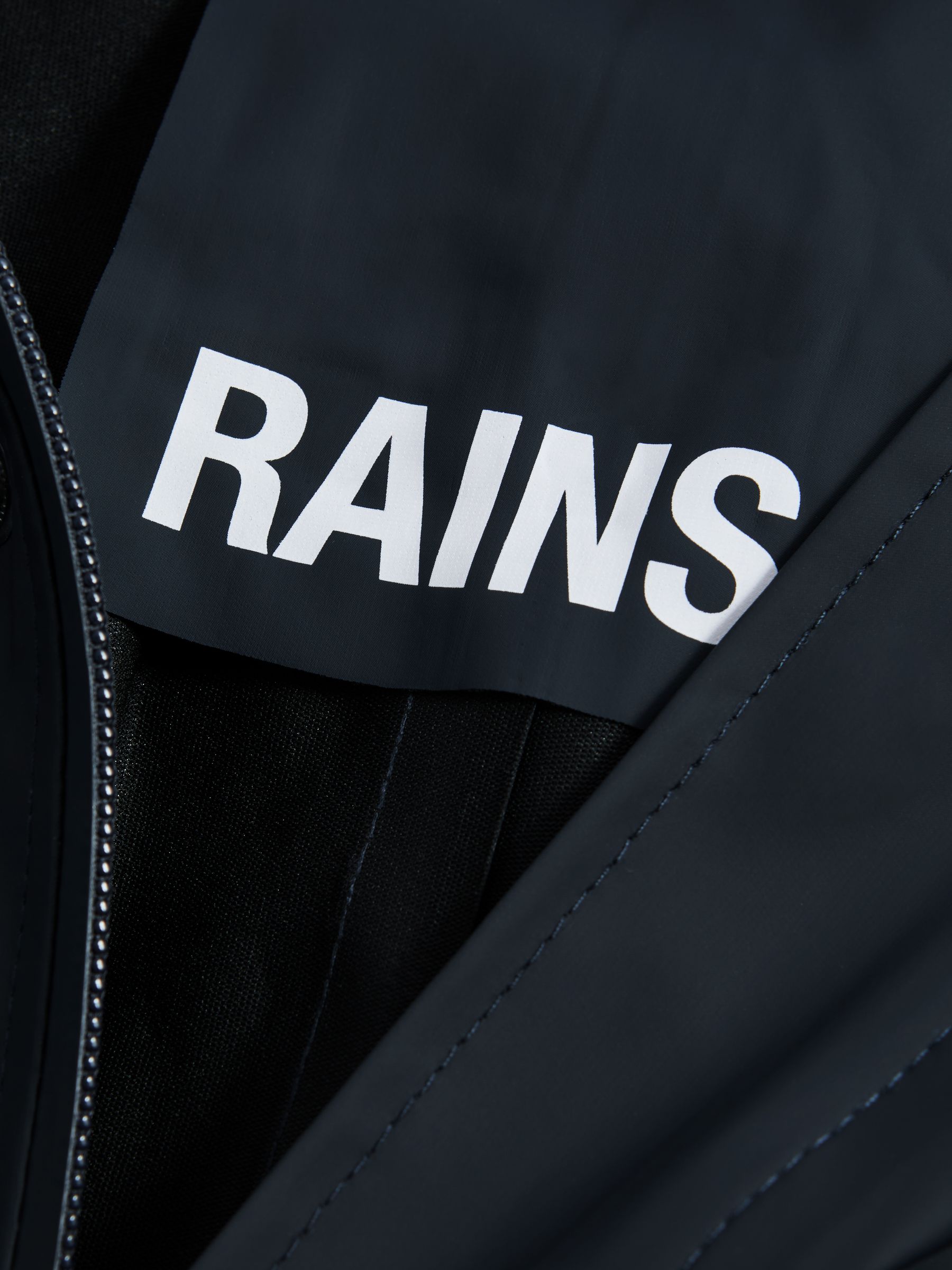 Rains Unisex Fishtail Parka in Navy