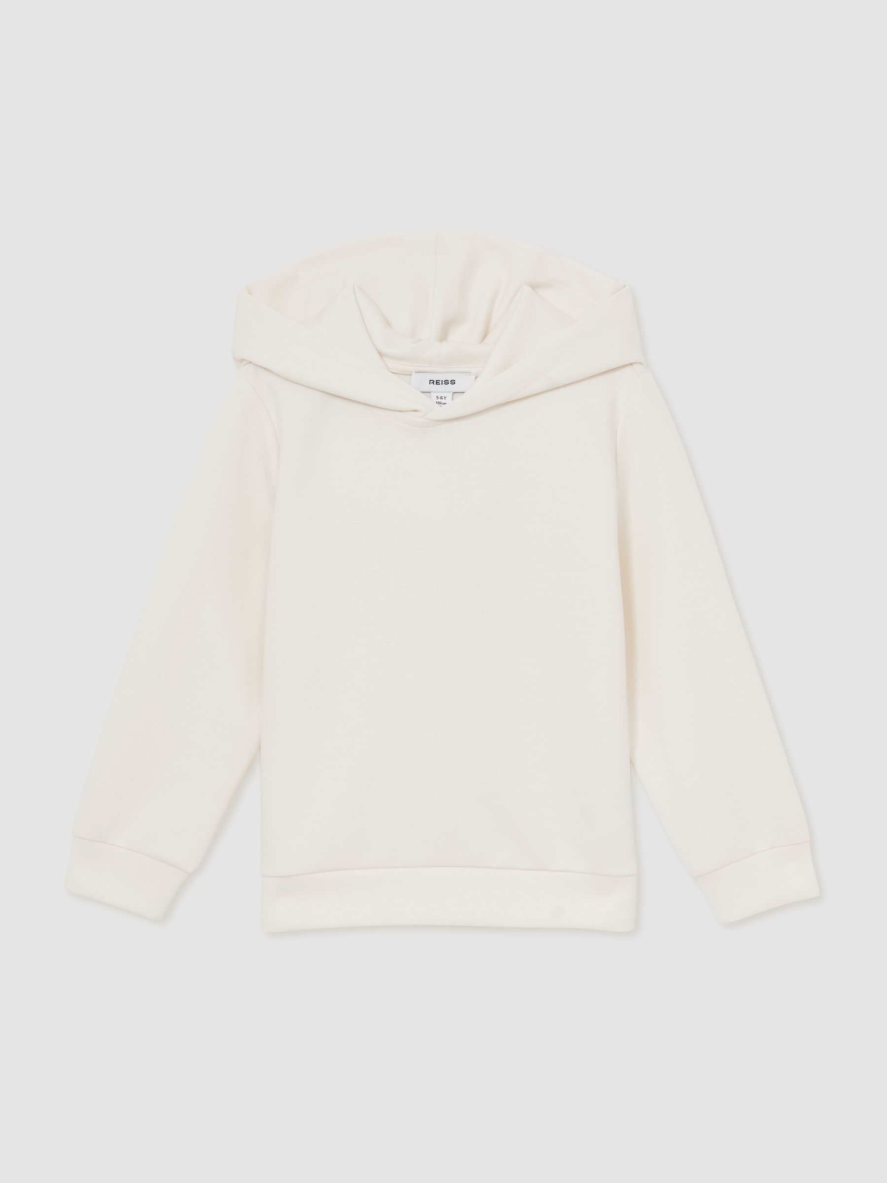 9-13 yrs Interlock Jersey Hoodie in Off White